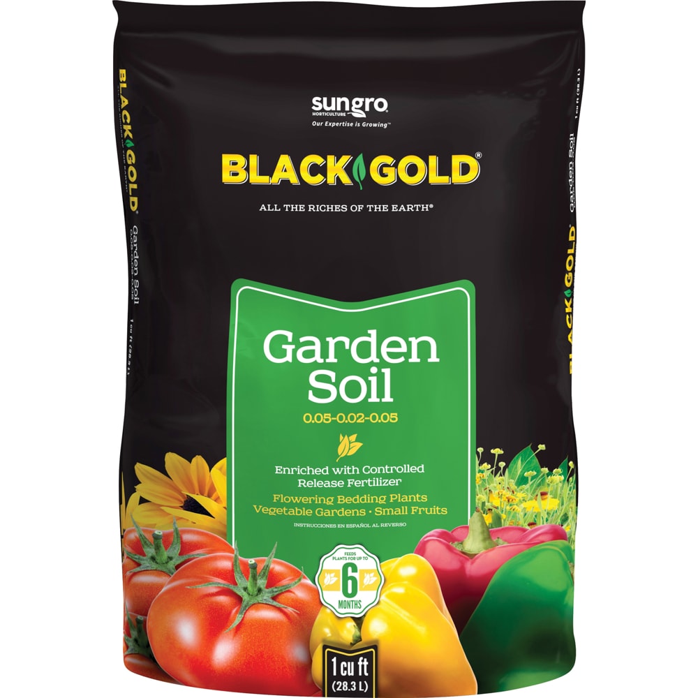 Black Gold  Fruit and Vegetable Garden Soil 1 cu ft 1 pk