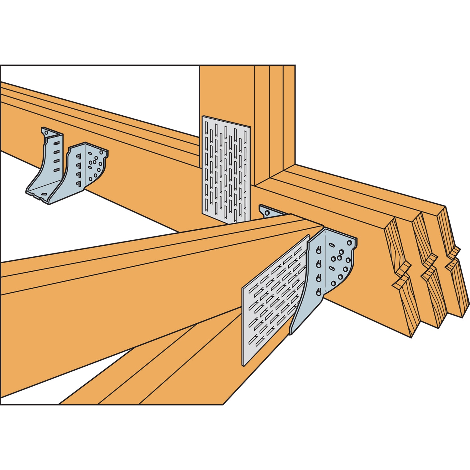Simpson Strong-Tie HGUS26 Joist-Hangers - View #2