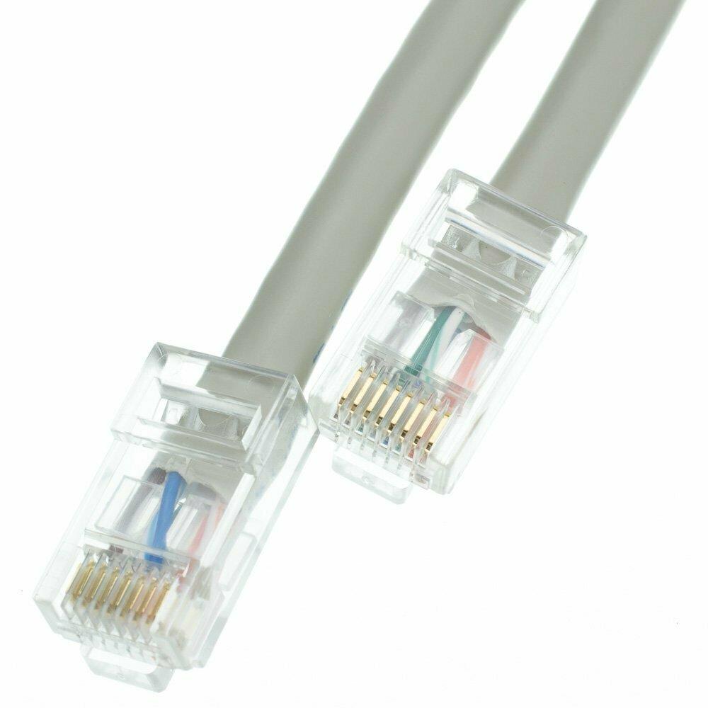  ZX9CDLW4374 50 ft. 24 AWG Plenum Cat5e Gray Ethernet Patch Cable CMP- Bootless