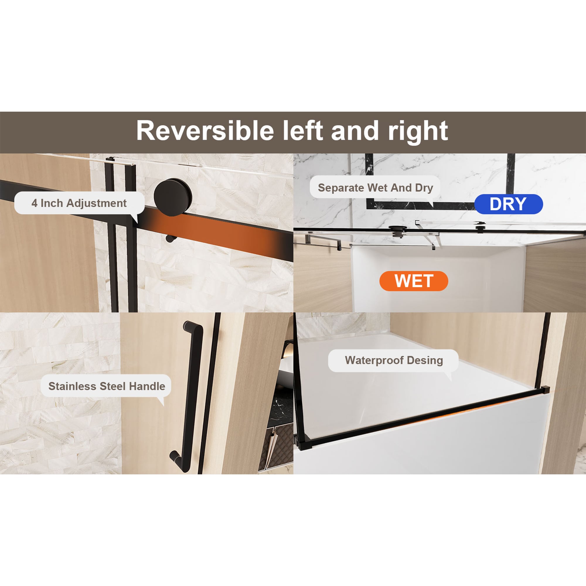 LIVIZA GBW4872BN-05 Shower-Doors - View #6