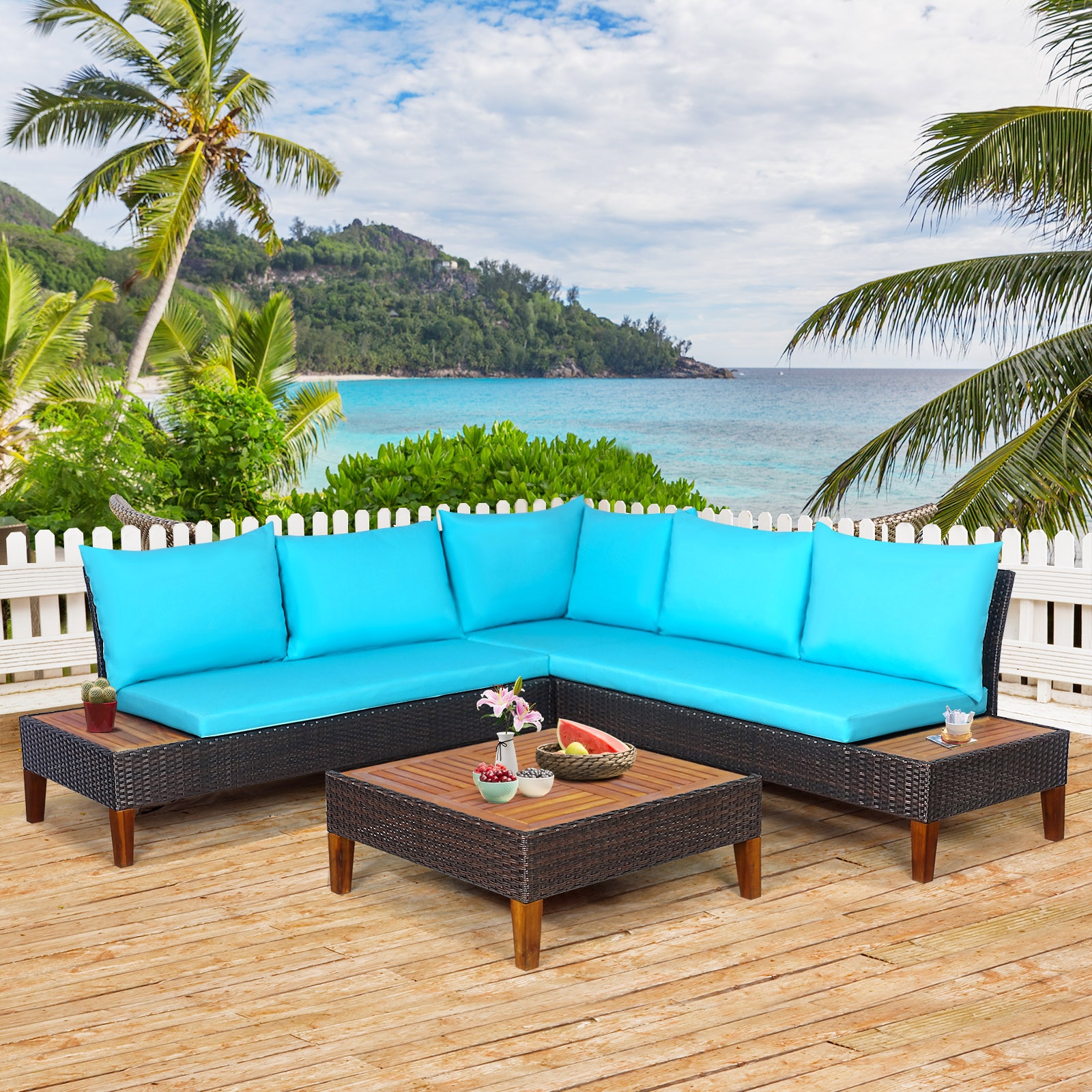 Costway HW69380TU+ Patio-Conversation-Sets - View #7
