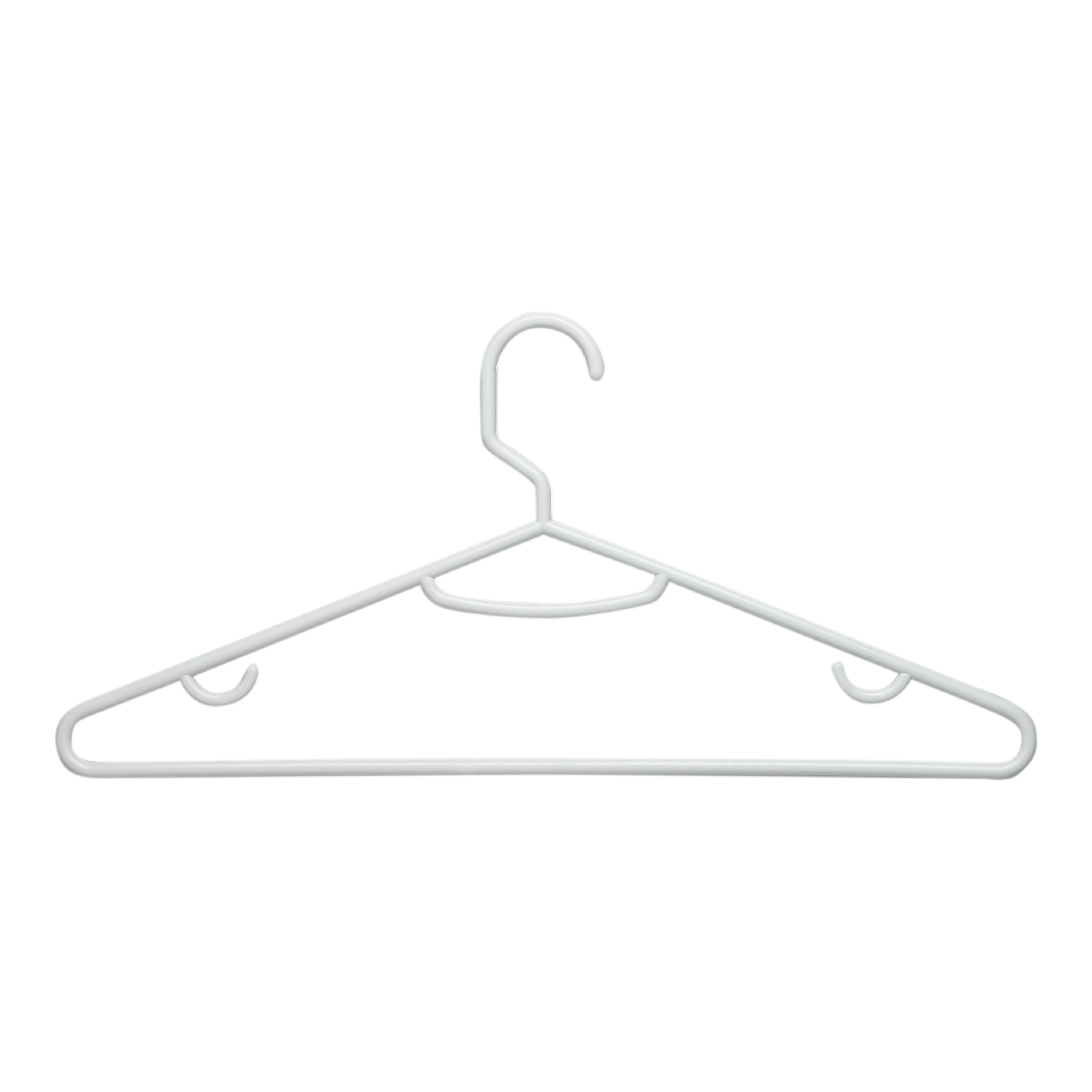Honey-Can-Do 50-Pack Plastic Non-slip Grip Clothing Hanger (Grey) in the  Hangers department at