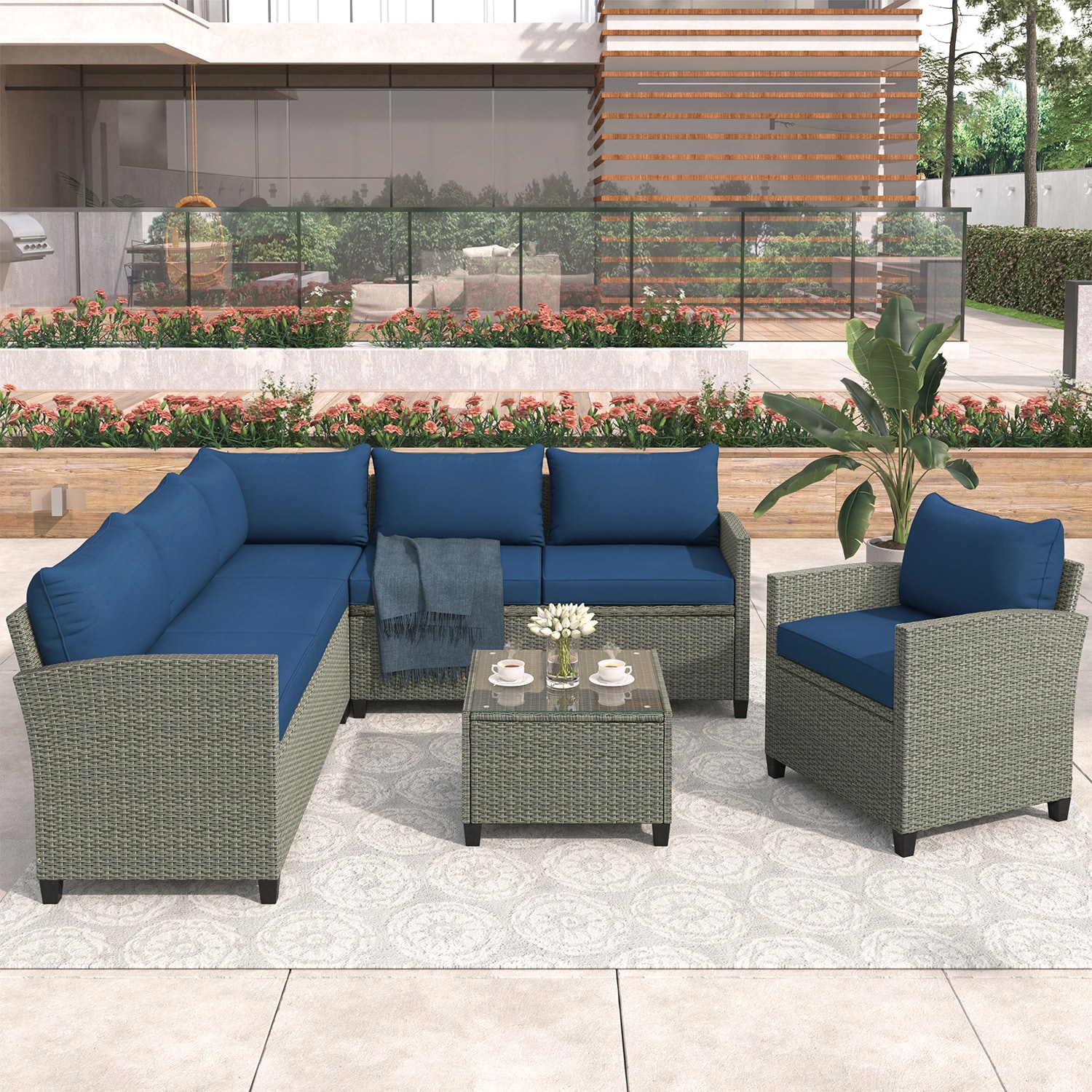 SINOFURN SYA020126BL Patio-Conversation-Sets - View #10