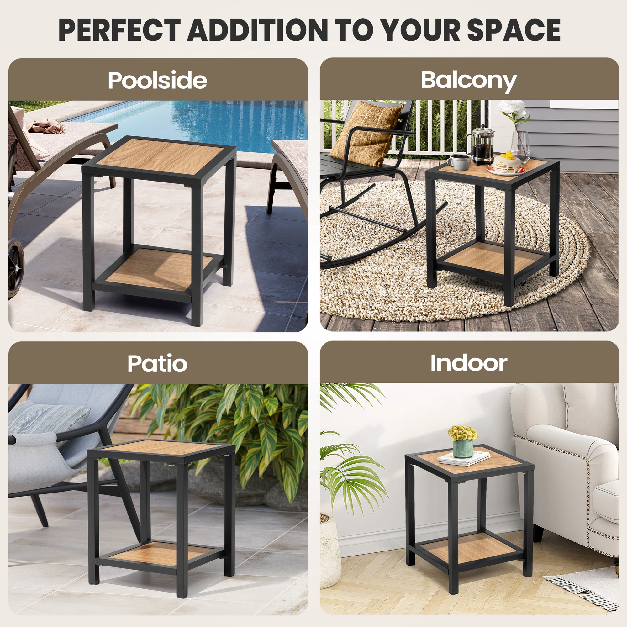 Crestlive Products CL-TB048BLK Patio-Tables - View #8