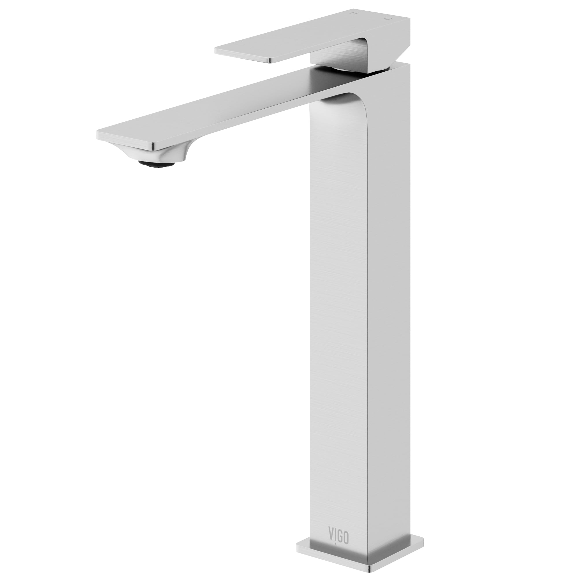 VIGO VG03036BN Dunn Brushed Nickel Vessel 1-handle WaterSense High-arc Commercial/Residential Handle Bathroom Sink Faucet