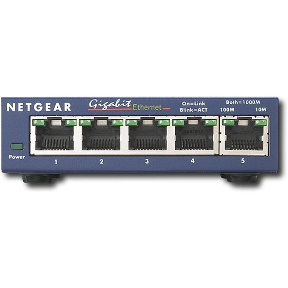 NETGEAR 5-Port 10/100 Gigabit Ethernet Network Switch