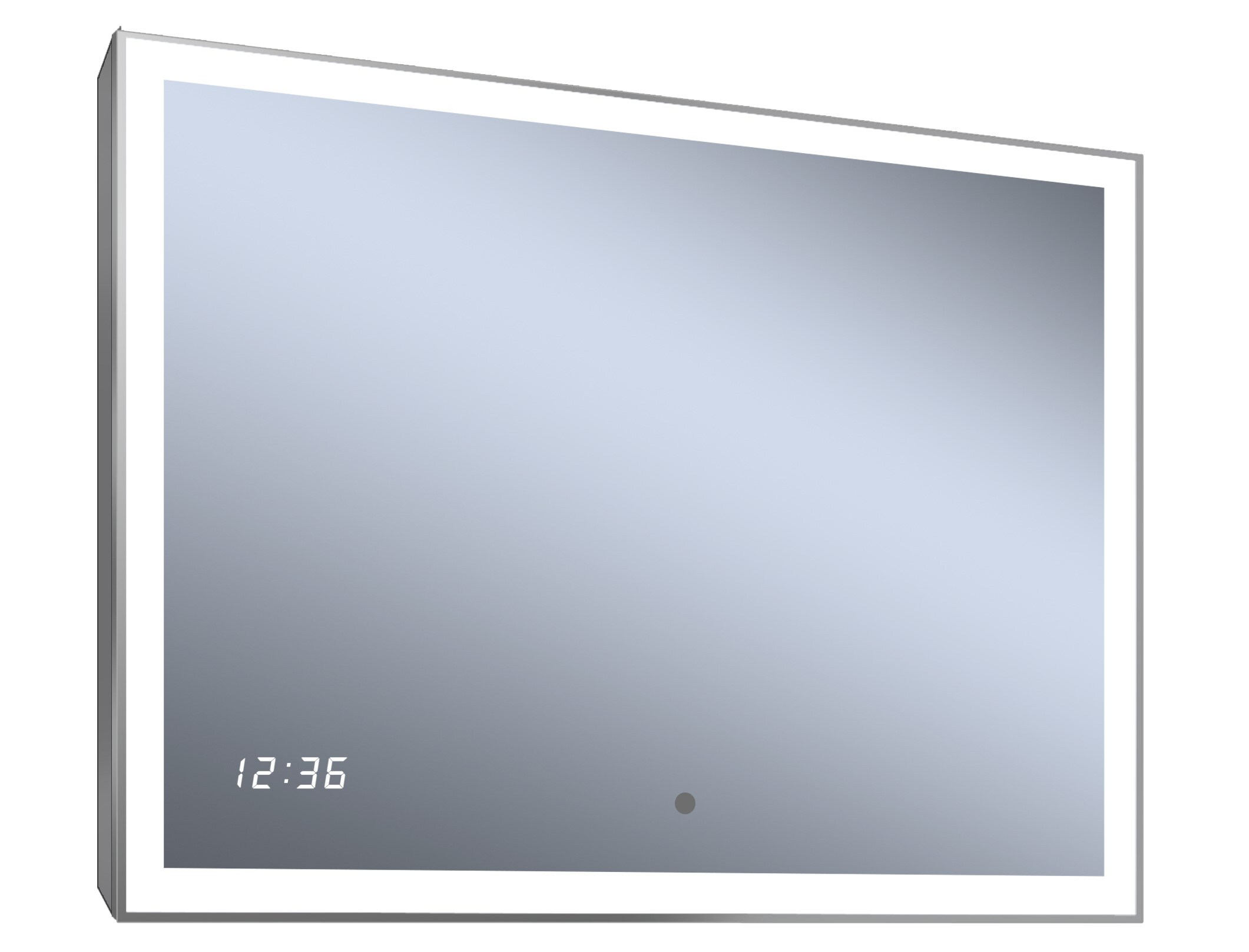 lighted IMPRESSIONS LI8899 Moments 32-in x 24-in Dimmable Lighted Aluminum Framed Frameless Bathroom Vanity Mirror