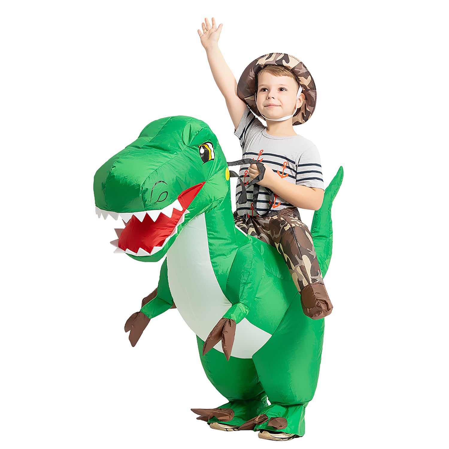 GOOSH 55 inch Inflatable Dinosaur Costume for Kids in the Costumes ...