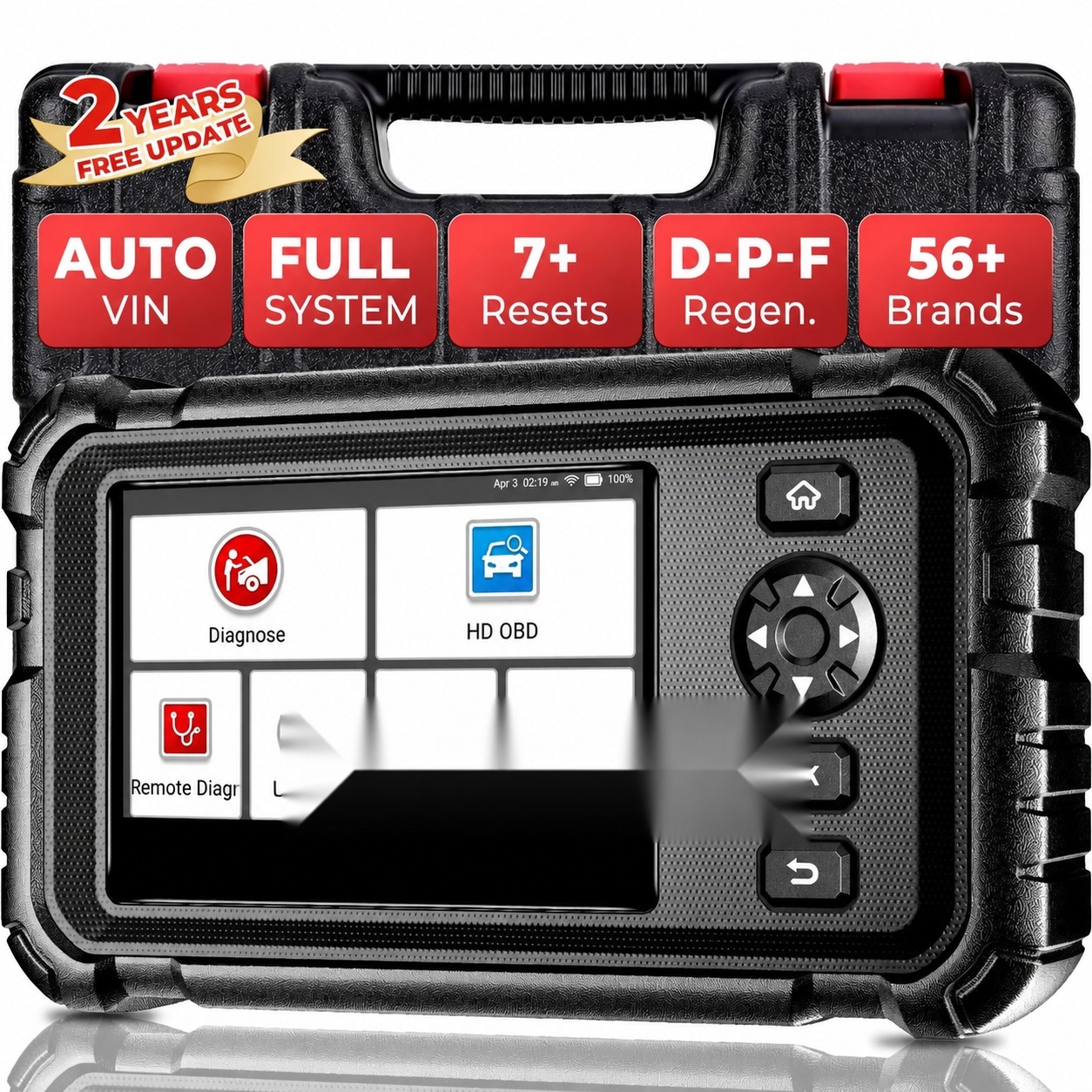 Anqtovp CRP129 HD Heavy Duty Truck Scanner with Full System Diagnostics ...