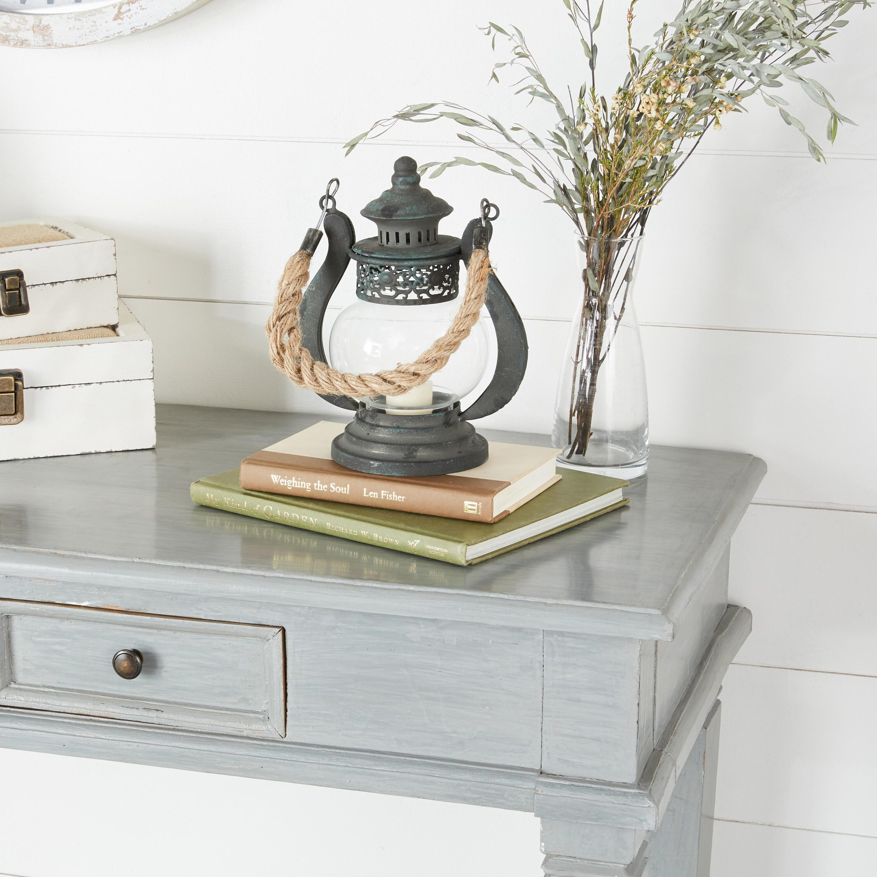 Grayson Lane 93996 1 Candle Metal Lantern Candle Holder
