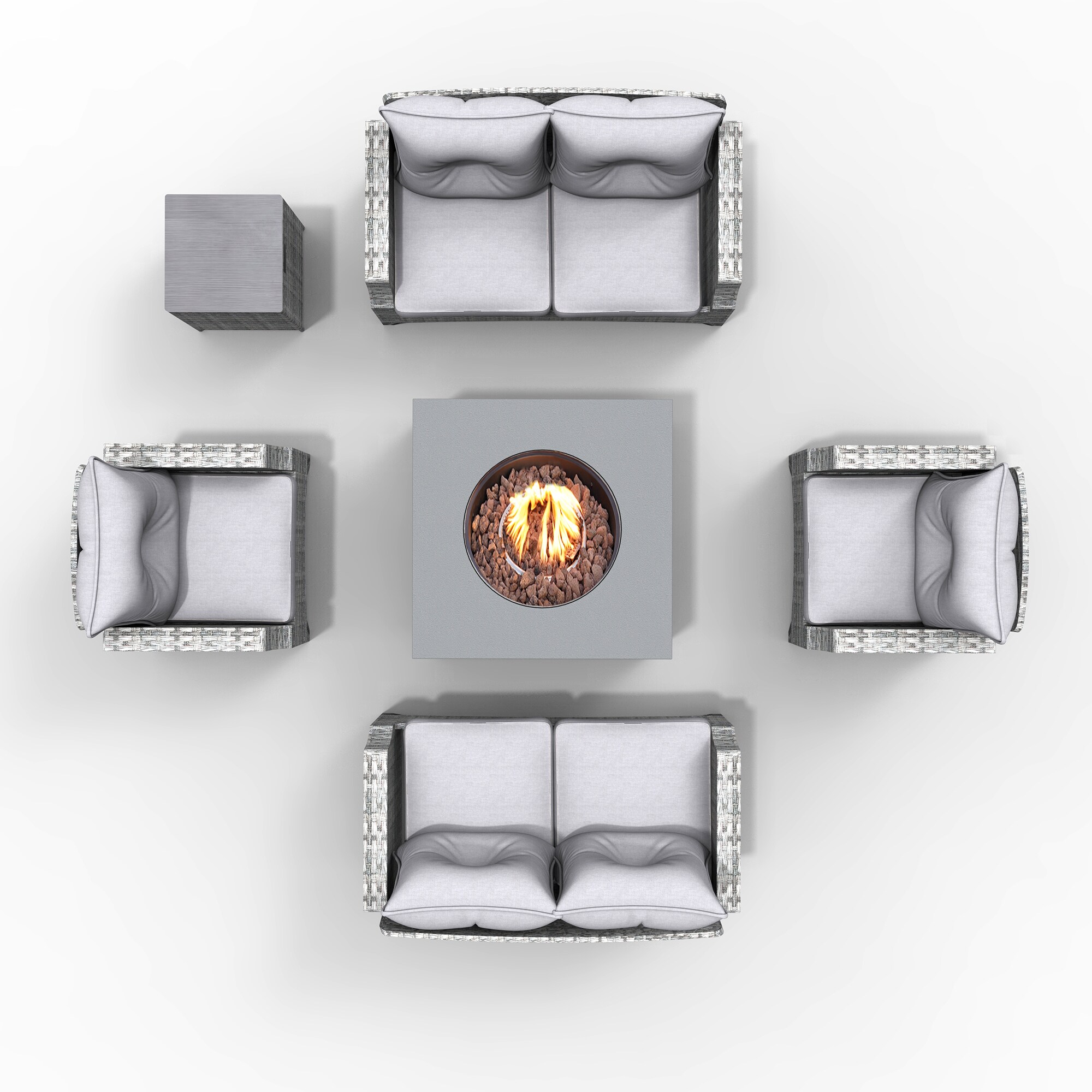 Moda Furnishings 2140-1801-2S Patio-Conversation-Sets - View #4