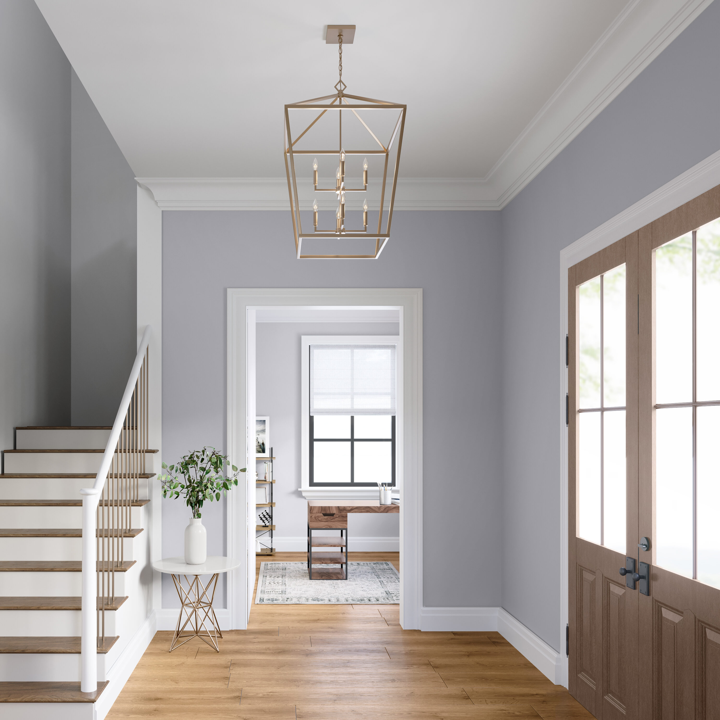 Modern Gold 8-Light Pendant for Elegant Illumination