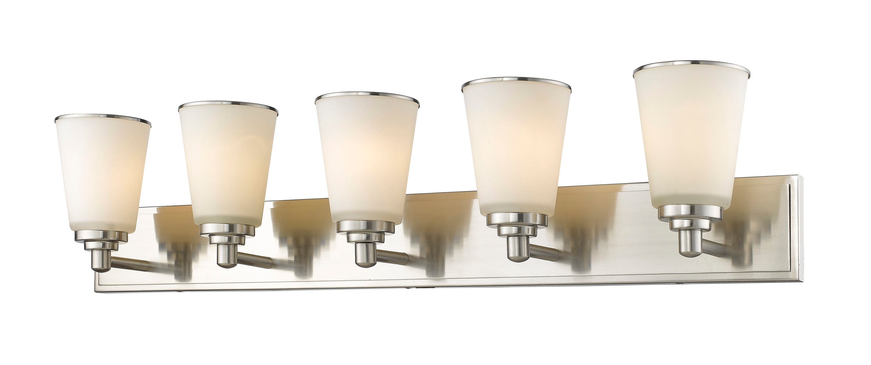 Z-Lite 432-5V-BN Jarra 38.5-in 5-Light Brushed Nickel Transitional Vanity Light