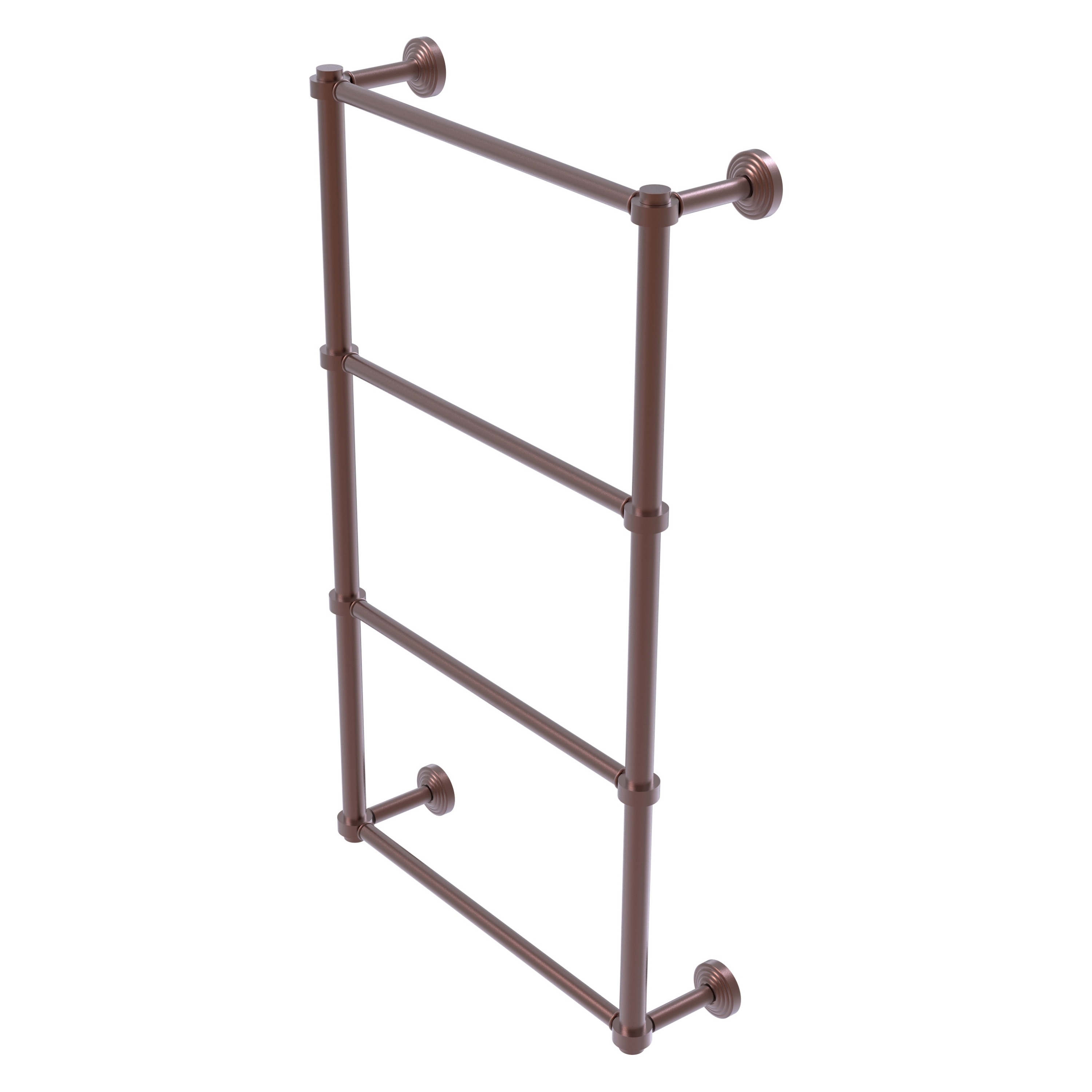 Allied Brass WP-28-30-CA Waverly Place 30-in double Antique Copper Wall mount 4-tier Towel Bar