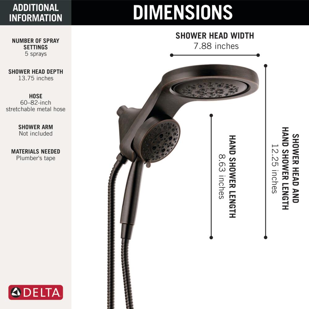 Delta 58680-RB Fixed-Showerhead - View #3