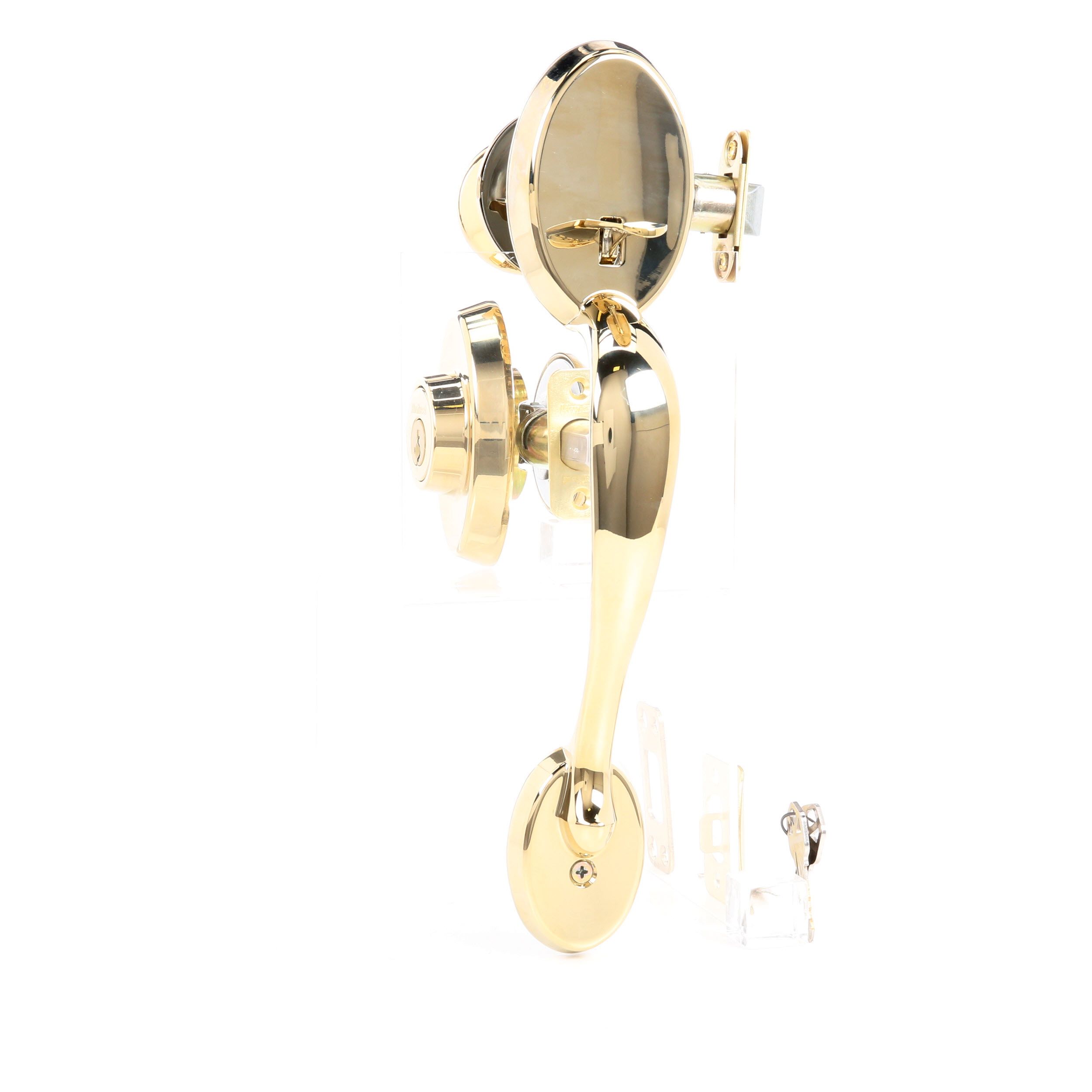 Kwikset 800cexcn L03 SMT CP Polished Brass Chelsea Handleset for sale online 