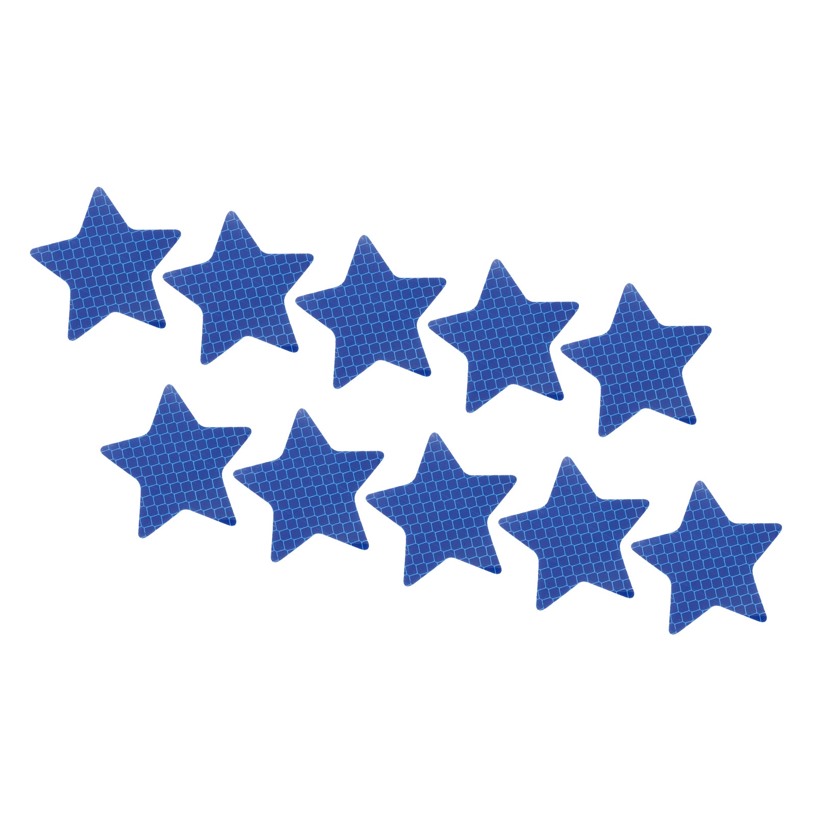 PATIKIL Reflective Stickers 30 Pack 2.36 x 2.36 Inch Waterproof Adhesive High Visibility Night Caution Warning Star Shape Safety Tape Reflector for Trucks Trailers Cars Blue
