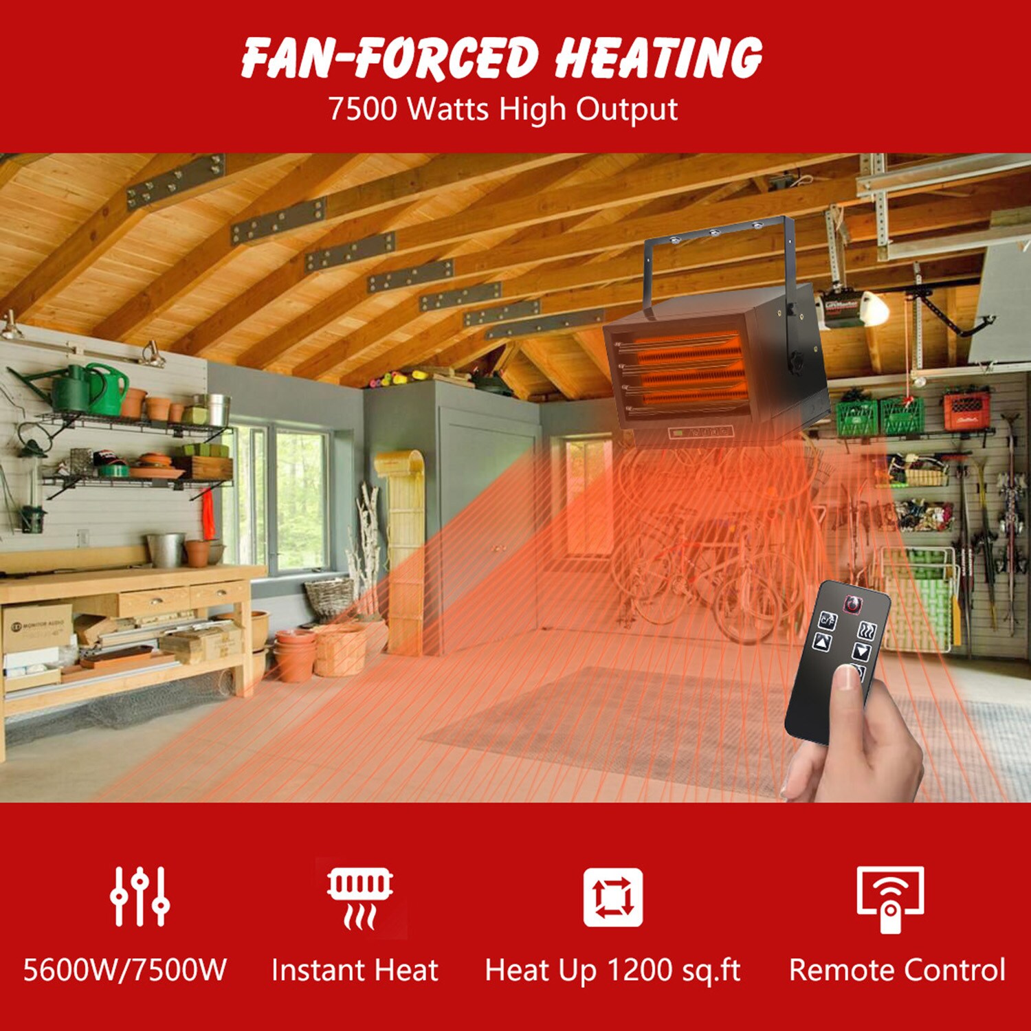 Mondawe MO-NP10607US-BK Electric-Garage-Heaters - View #4