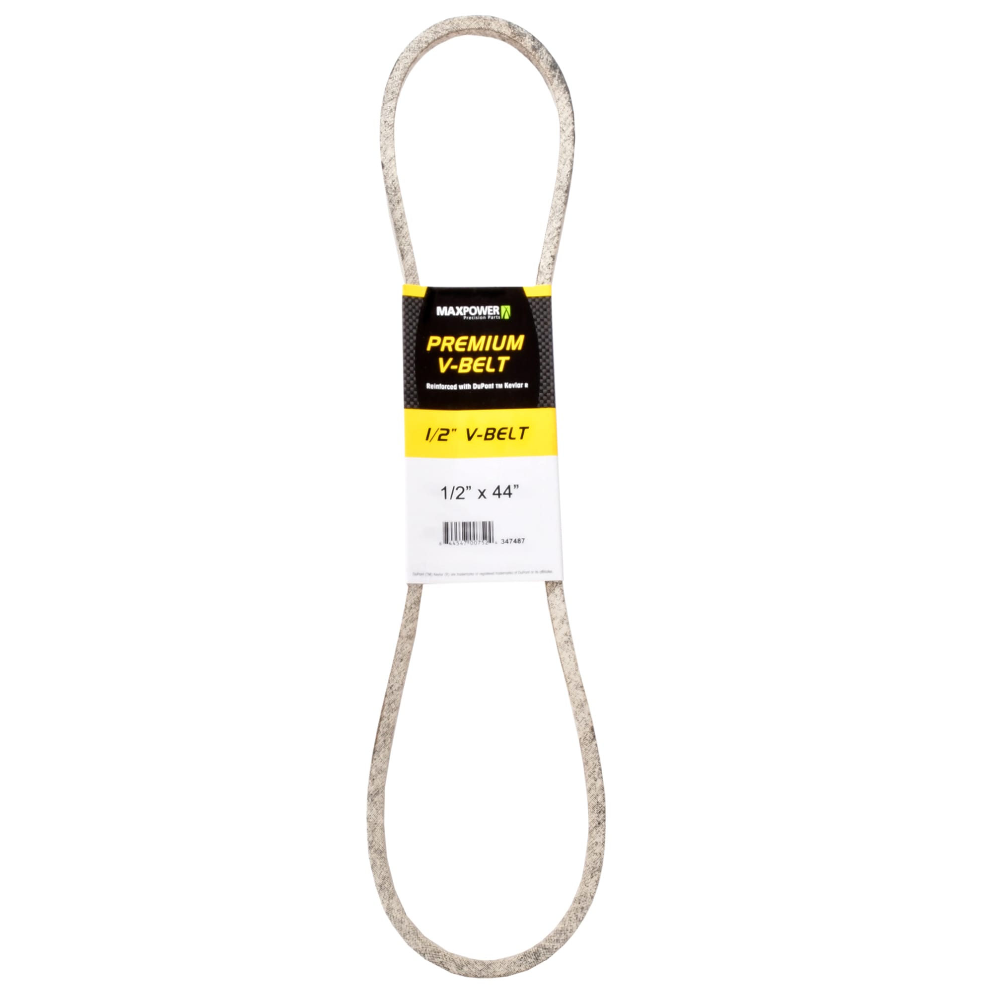 MaxPower 347487 1/2-in x 44-in V-belt, Riding Mower/Tractors, Replaces OEM Part Number Universal