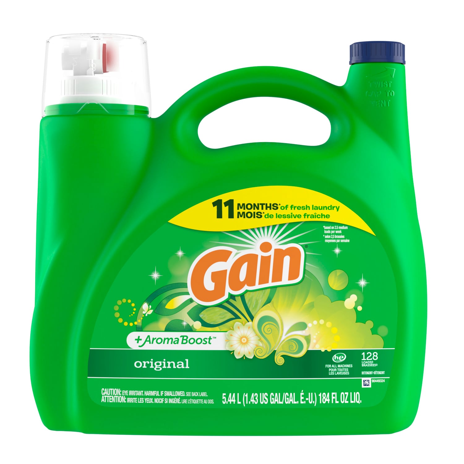 Gain 3077208008 + Aroma Boost Original HE Laundry Detergent ( 184 Fluid ounce(s) )