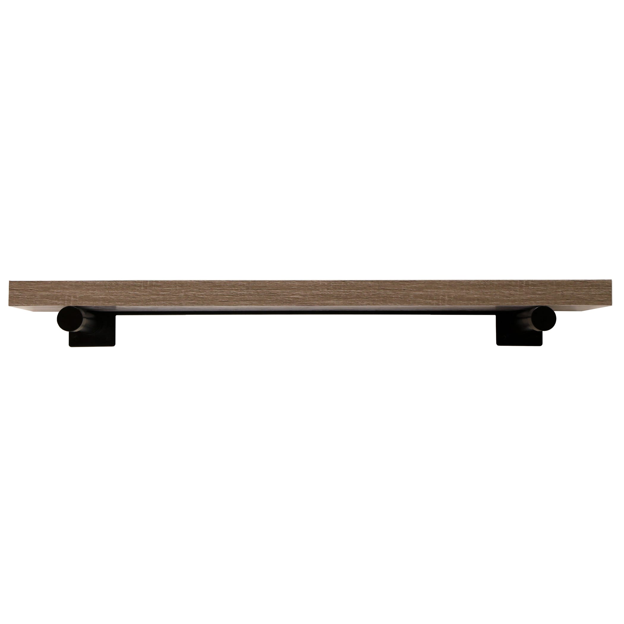 inPlace 9602026E 36-in L x 8-in D x 1.5-in H Brown Driftwood Rectangular Bracket Shelf