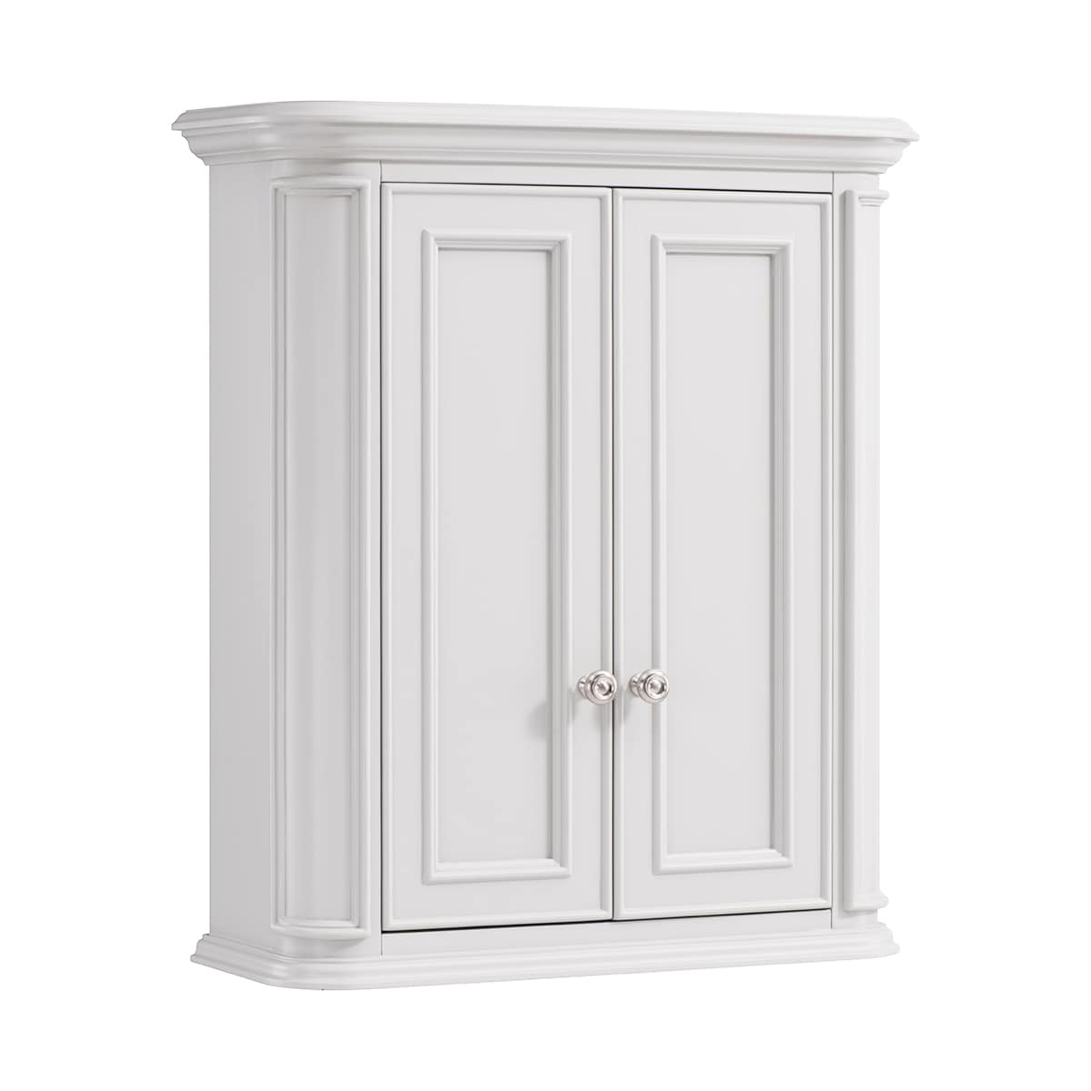 allen + roth 1116WC-26-201 Wrightsville 26-in x 30-in x 10-in White Soft Close Bathroom Wall Cabinet