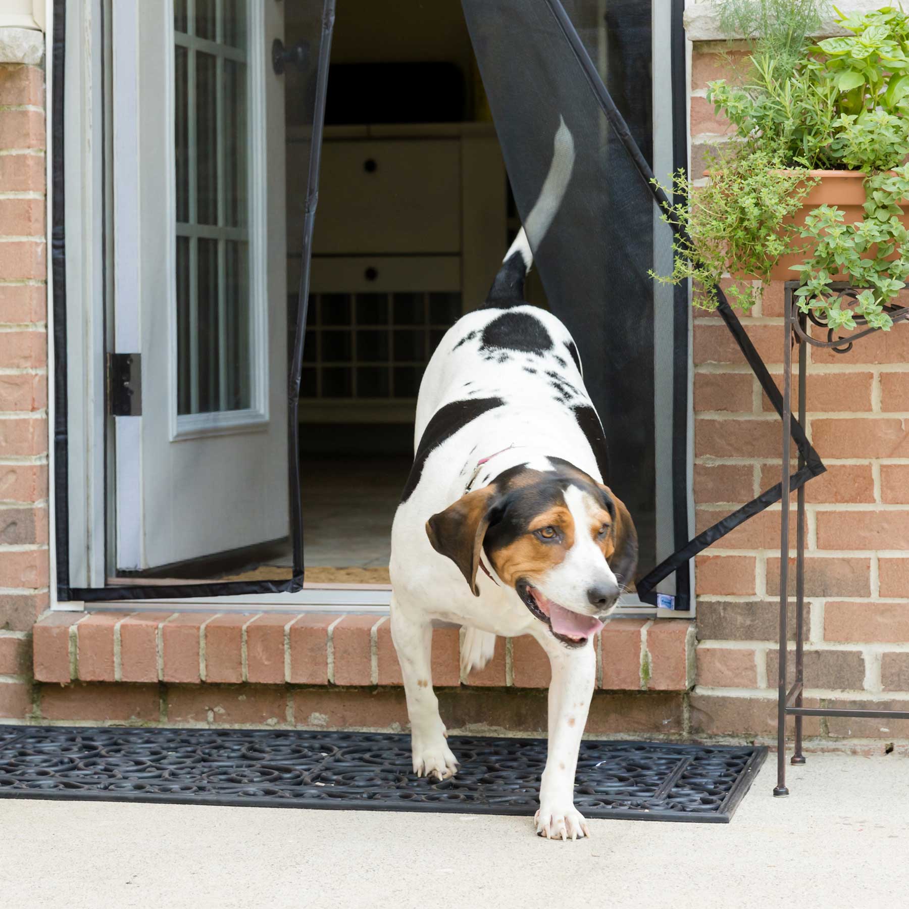 Magnetic Screen Door for 72 x 80 Inch French Door, Screen Itself Size: 74  x 81, Glass Sliding Door Heavy Duty Screen Door Mesh Curtain Keeps Bugs  Out for Patio, Sliding Or