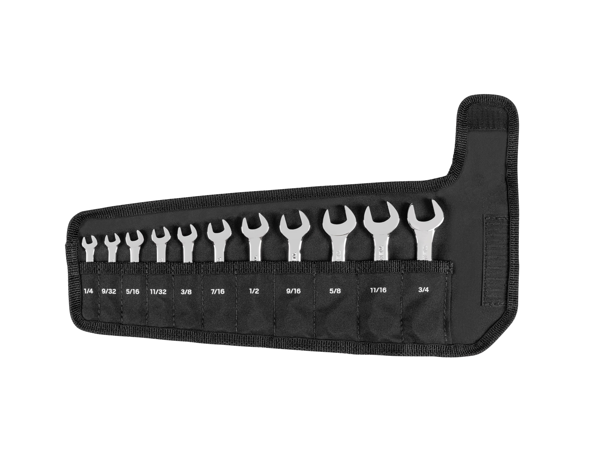 TEKTON WCB94401 11 -Piece Set 12-point Standard (SAE) Standard Combination Wrench Includes Soft Case