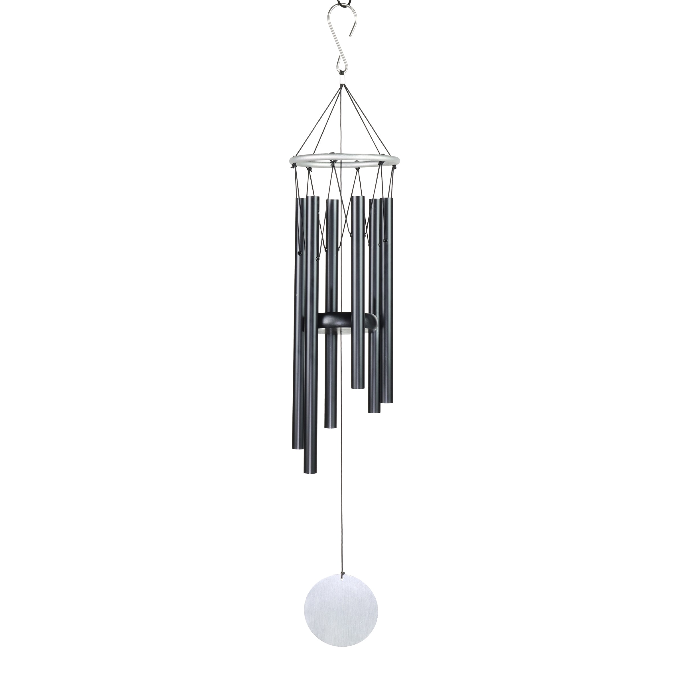 Style Selections 79842-LD 30-in Black Metal Wind Chime