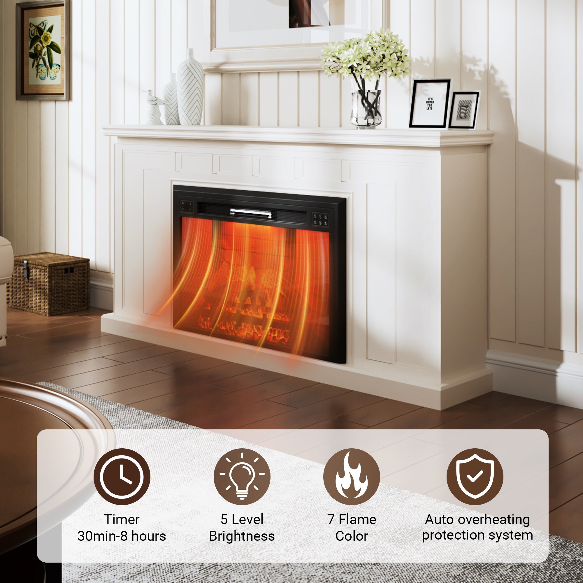 Clihome BL-ZH-07-35 Electric-Fireplaces - View #8
