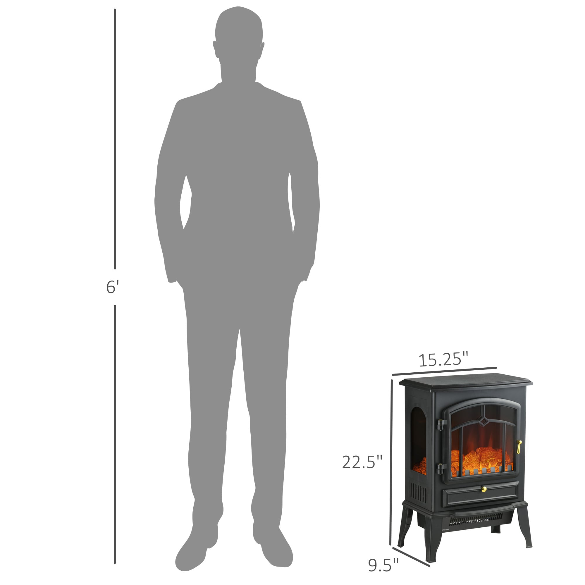 Mondawe MO-AB26096 Electric-Fireplaces - View #8