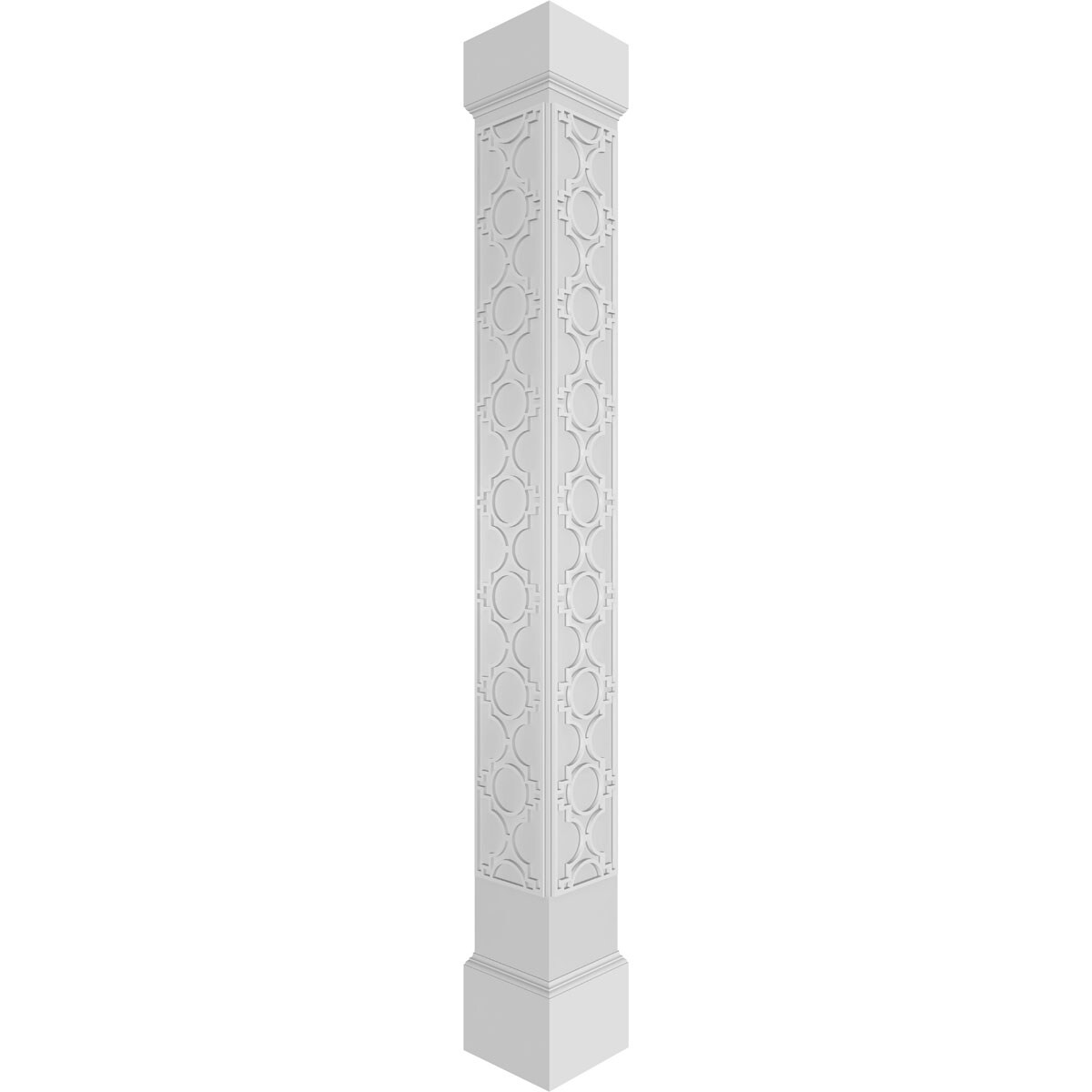 Ekena Millwork CC1010ENGYPMIMI Gypsum Fretwork 10-Inches L x 10-Feet Unfinished PVC Column Wrap