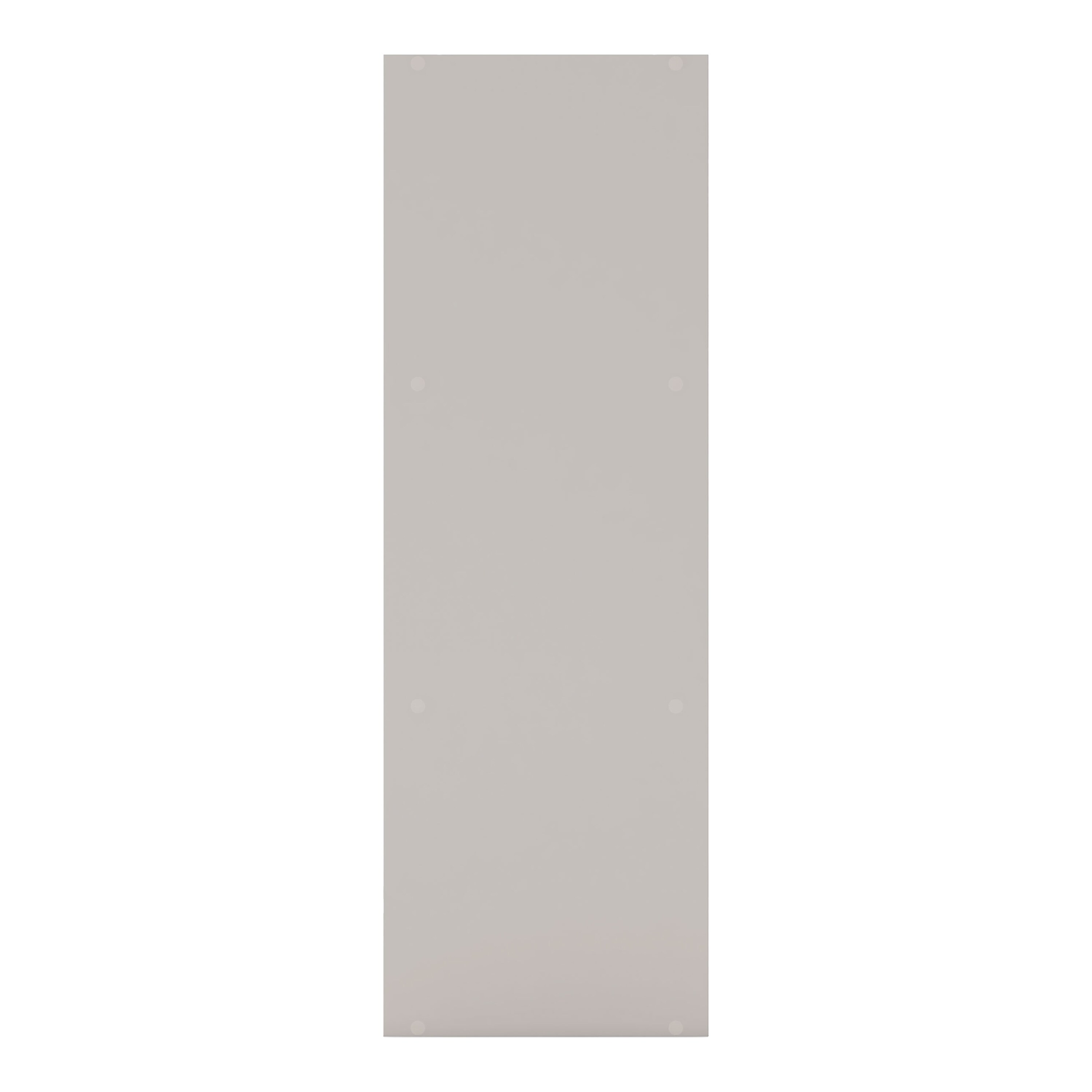 Quincy Light Gray Composite 3-Shelf Stackable Modular Bookcase