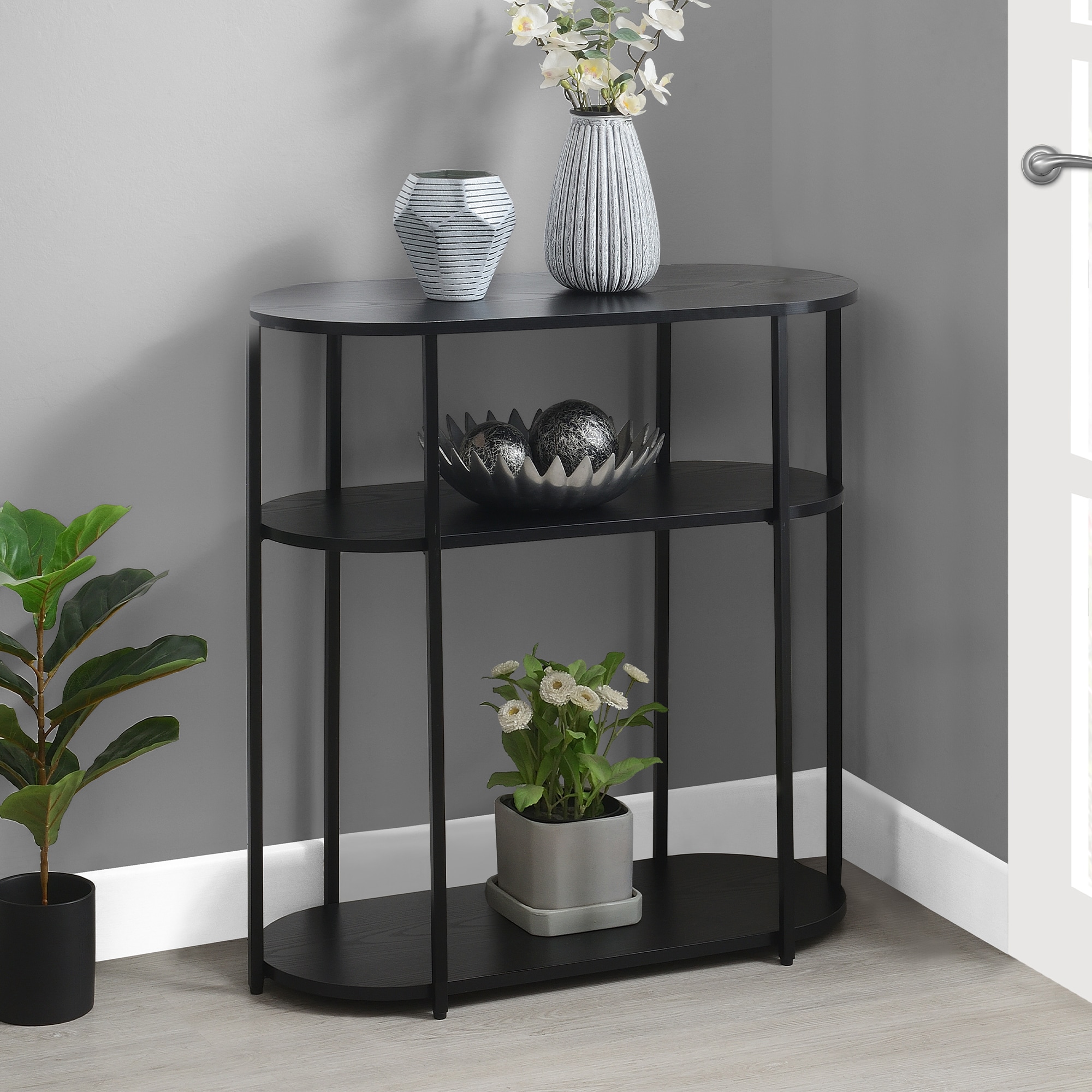 Convenience Concepts R4-0709 Modern Black Console table
