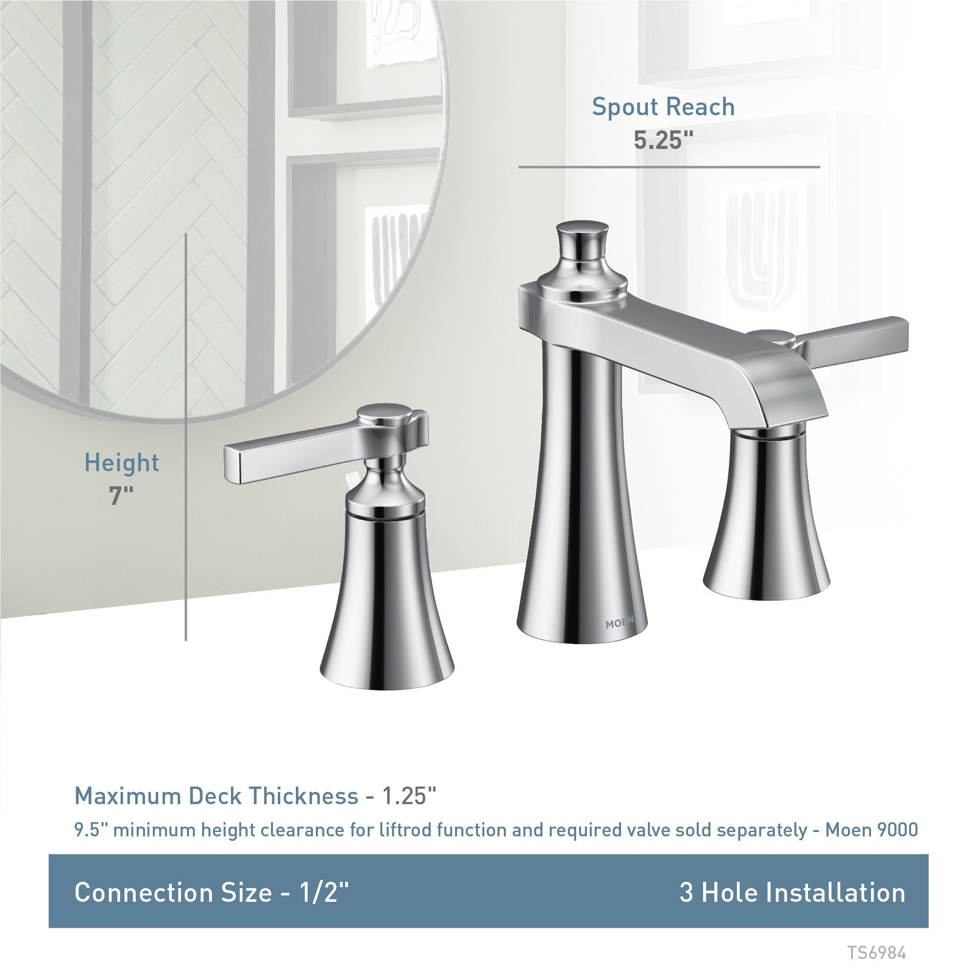 Moen TS6984 Lavatory-Faucets - View #4