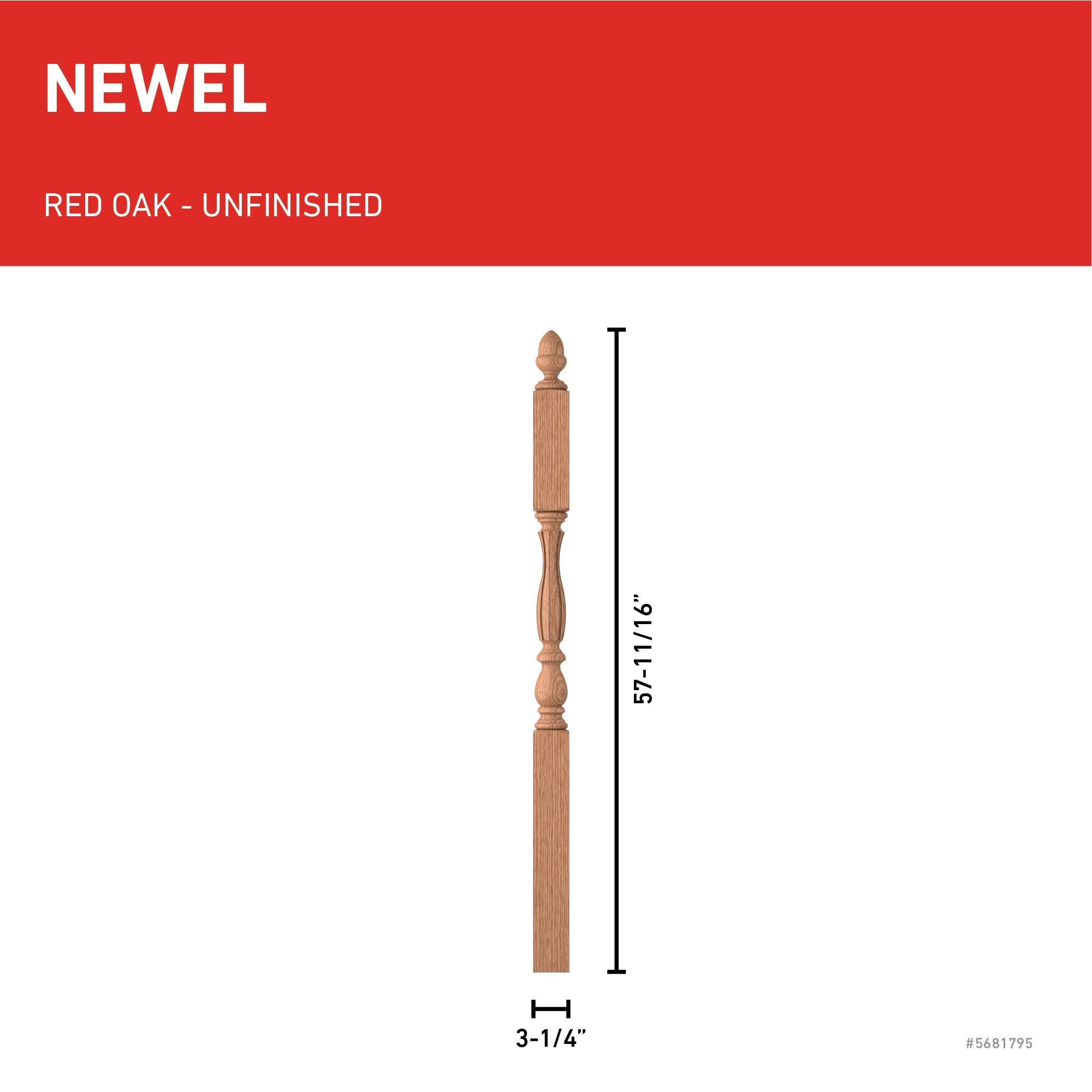 L.J. Smith Stair Systems LJF-3945-O Interior-Stairpart-Newel-Posts - View #3