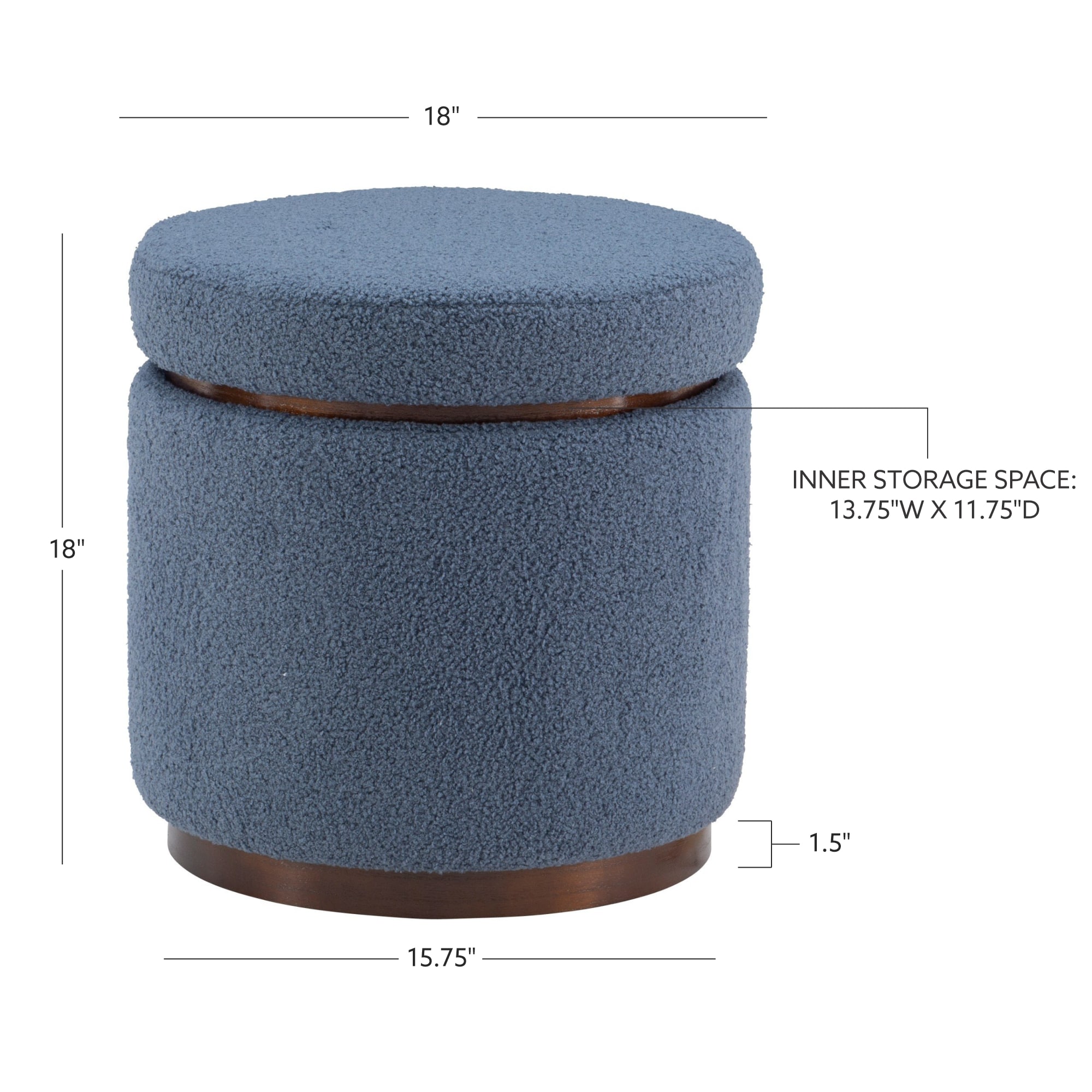 Linon LOWES1746 Indoor-Ottomans - View #7