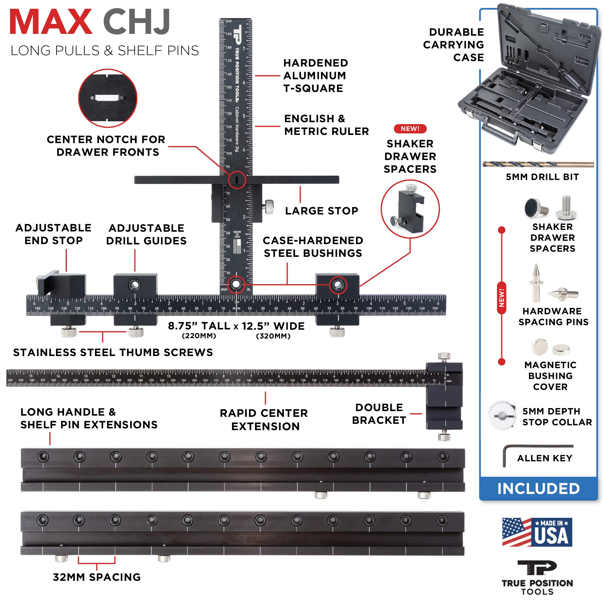True Position Tools TP-CHJ-MAX Cabinet-Hardware-Acessories - View #5