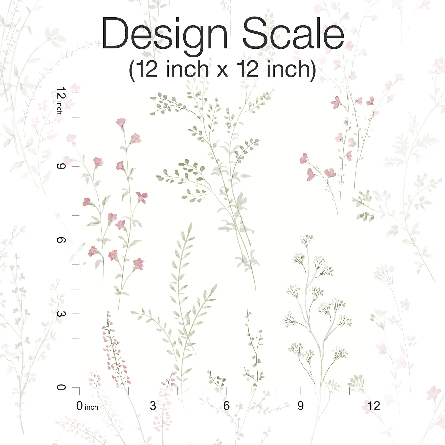 Multicolor Pink and Green Floral Peel & Stick Wallpaper Roll