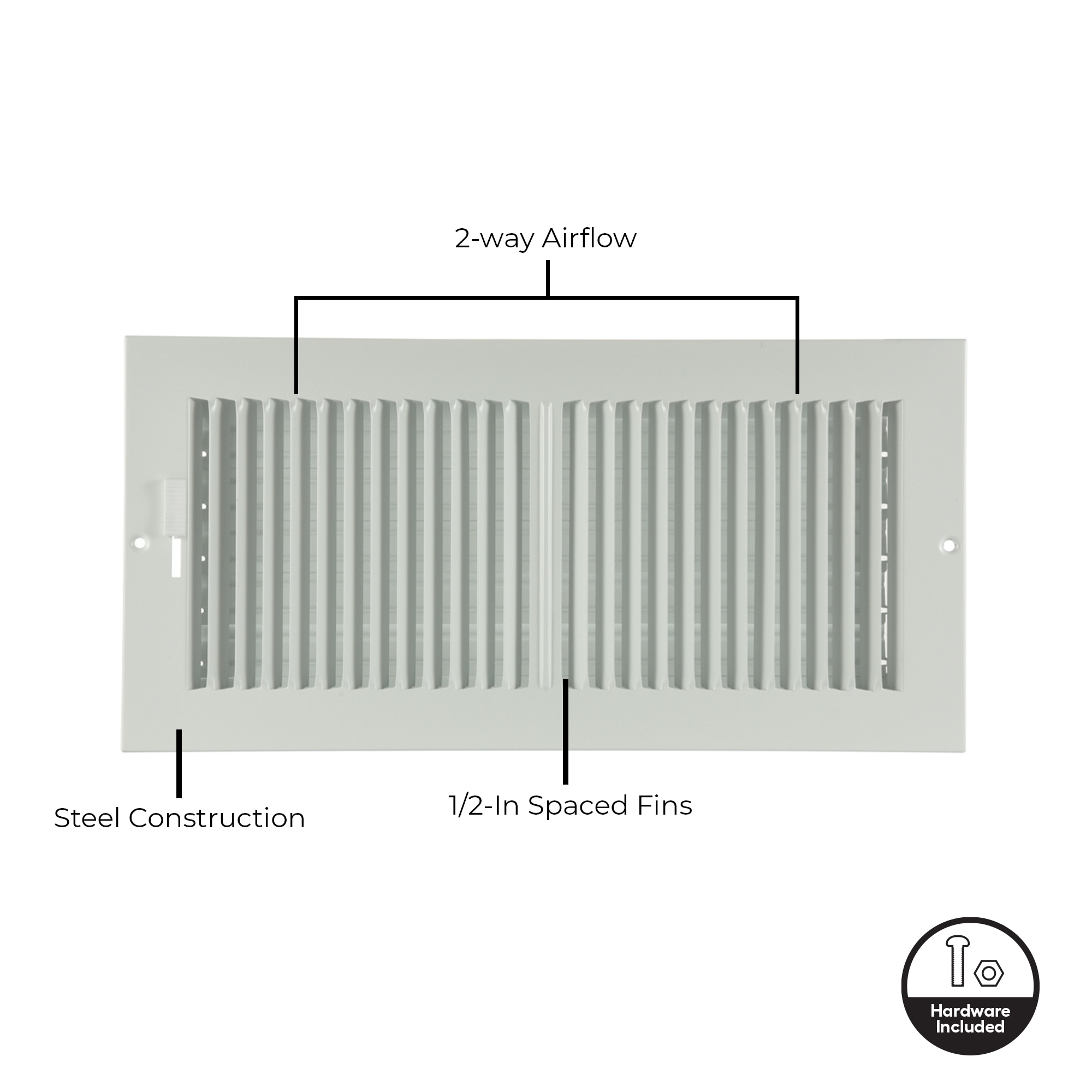 RELIABILT 5121404WH Sidewall-Ceiling-Registers - View #2