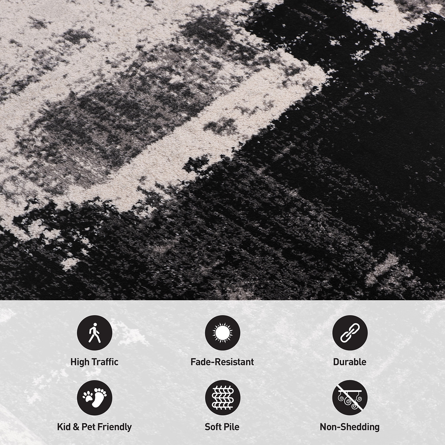 World Rug Gallery 402BLACK5X7 rugs - View #5