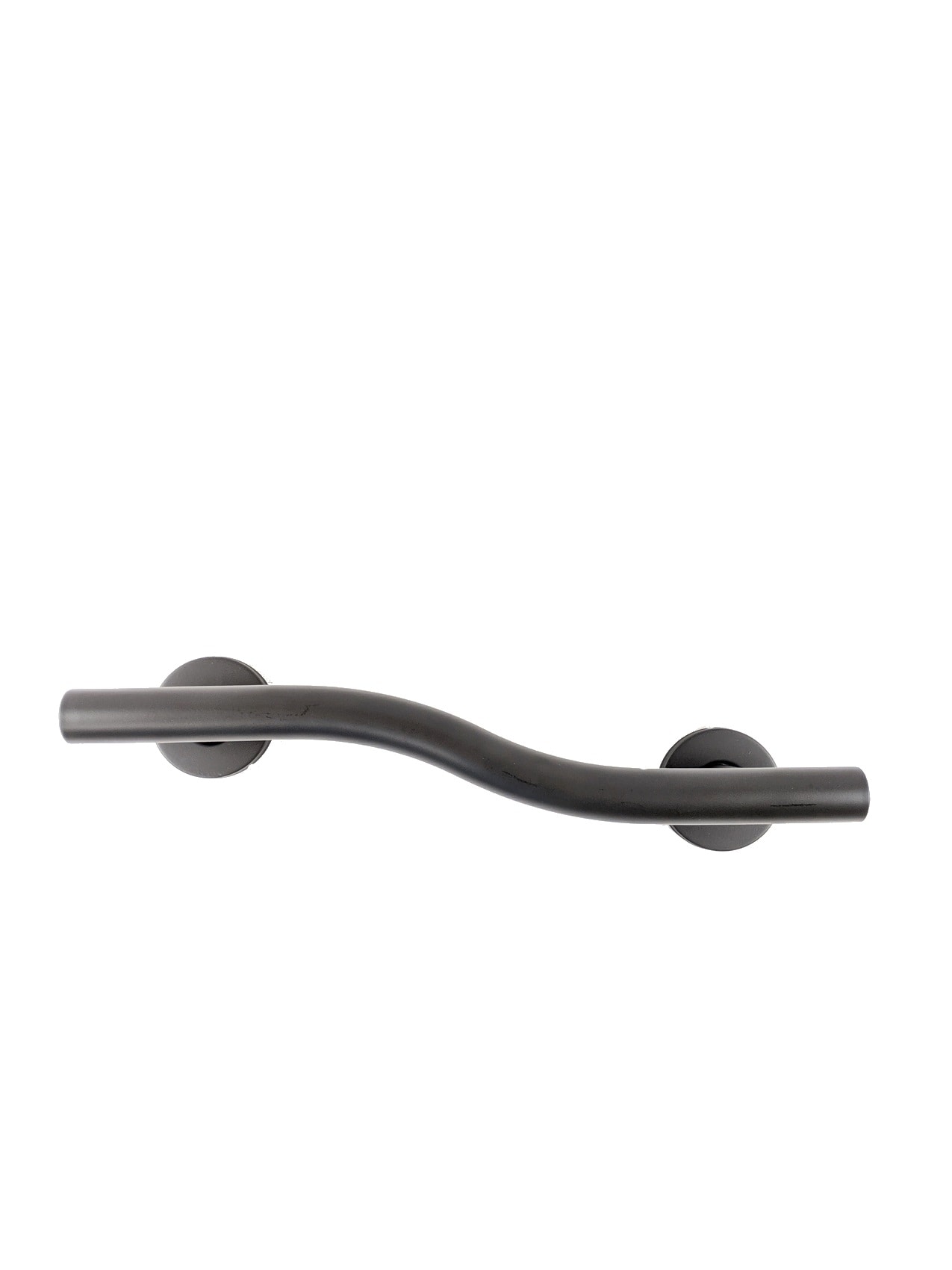 CSI Bathware BAR-WR18-TW-125-MB Wave shaped 13-in Matte Black Wall Mount ADA Compliant Grab Bar (500-lb Weight Capacity)