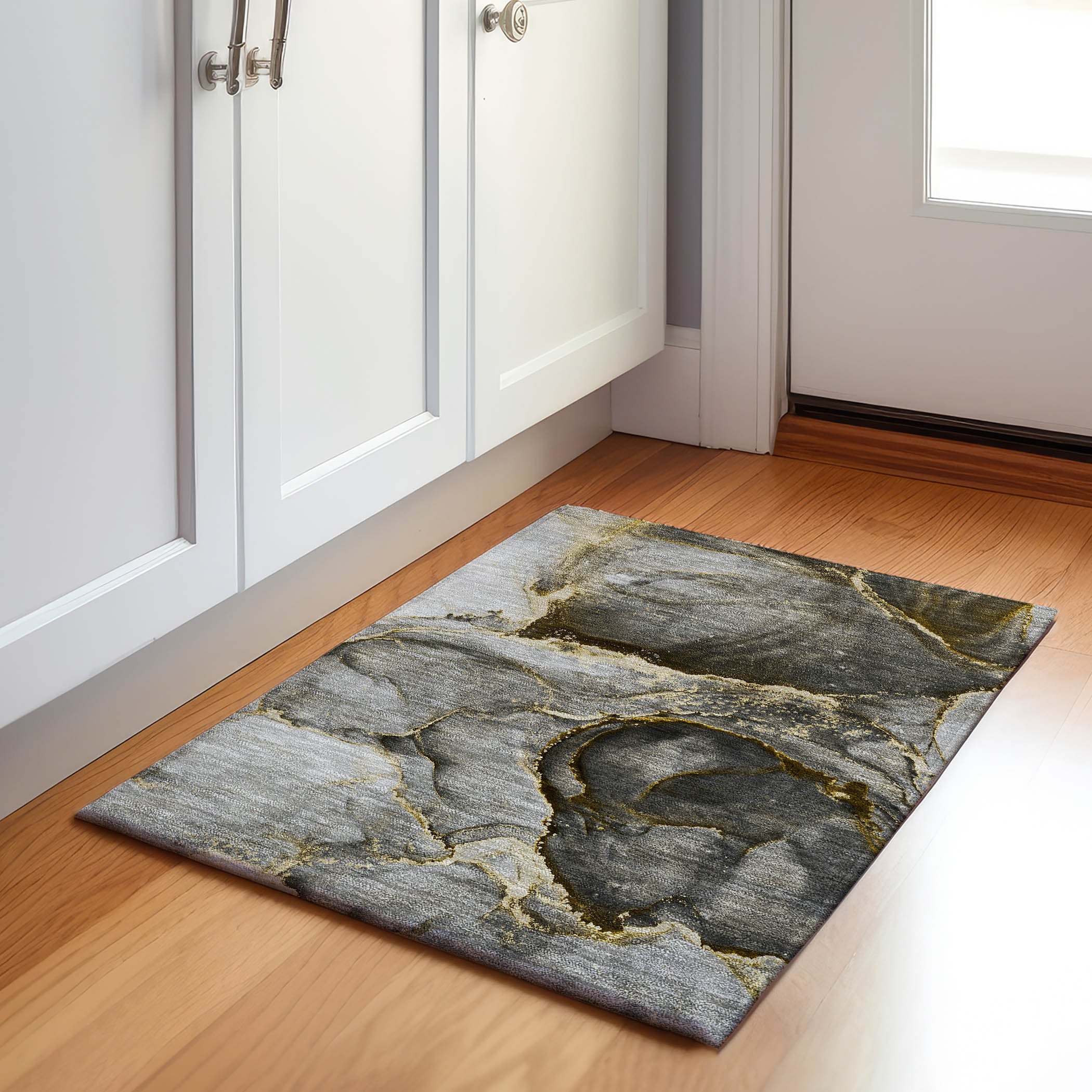 Addison Rugs AMF550PI2X8 Mayfield AMF550PI 2 x 7 (ft) Loomed Polyester Pink Rectangular Indoor Geometric Machine washable Area rug