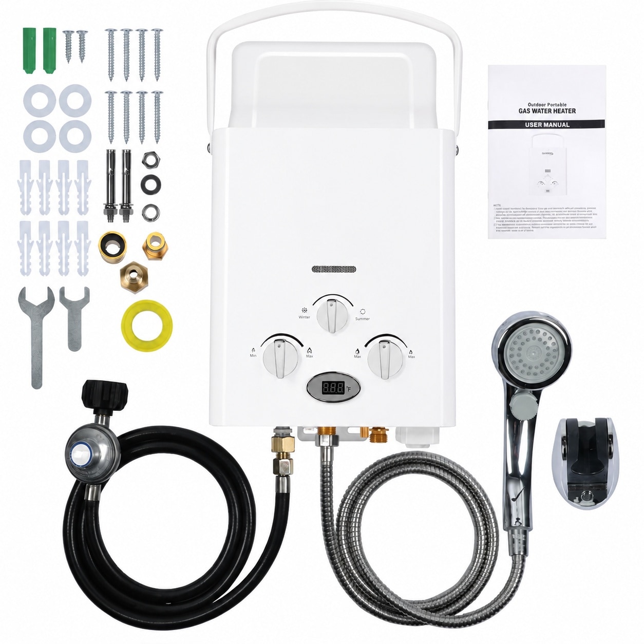 Misopily Portable Propane Tankless Water Heater Six Liter One Point ...