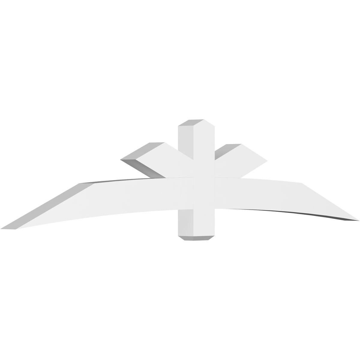 Ekena Millwork GBP096X20X0406ALB00 Alberta White PVC Gable bracket