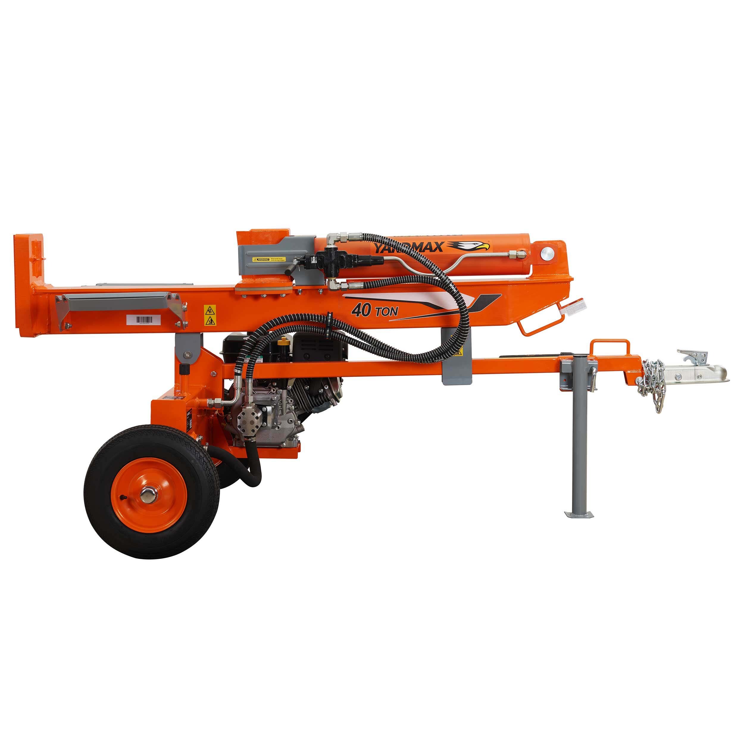 YARDMAX YU4066 40-Ton 306-cc Horizontal and Vertical Gas Log Splitter ...