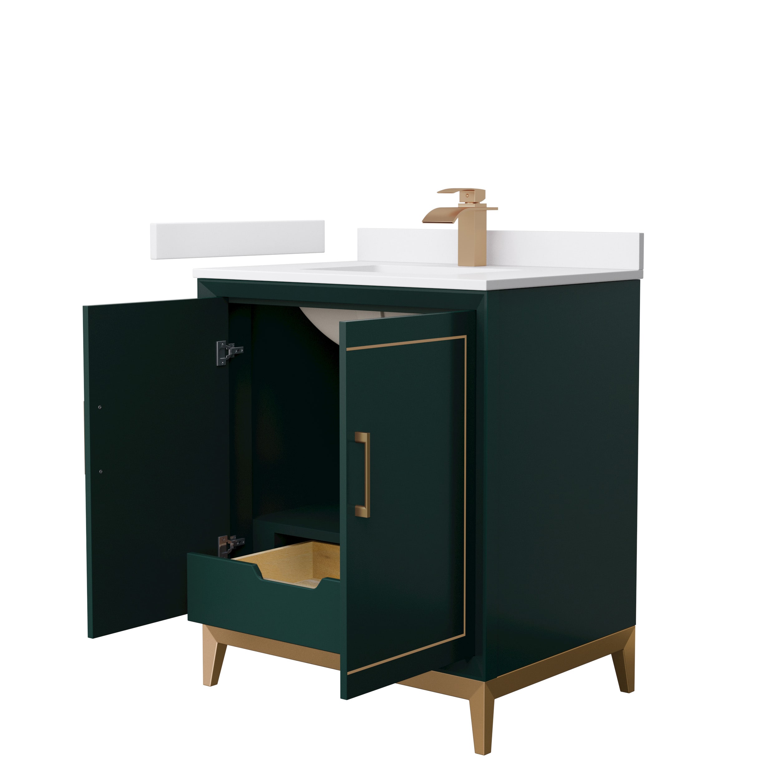 Wyndham Collection WCH515130SGSWCUNSMXX Bath-Vanity-Combo - View #2