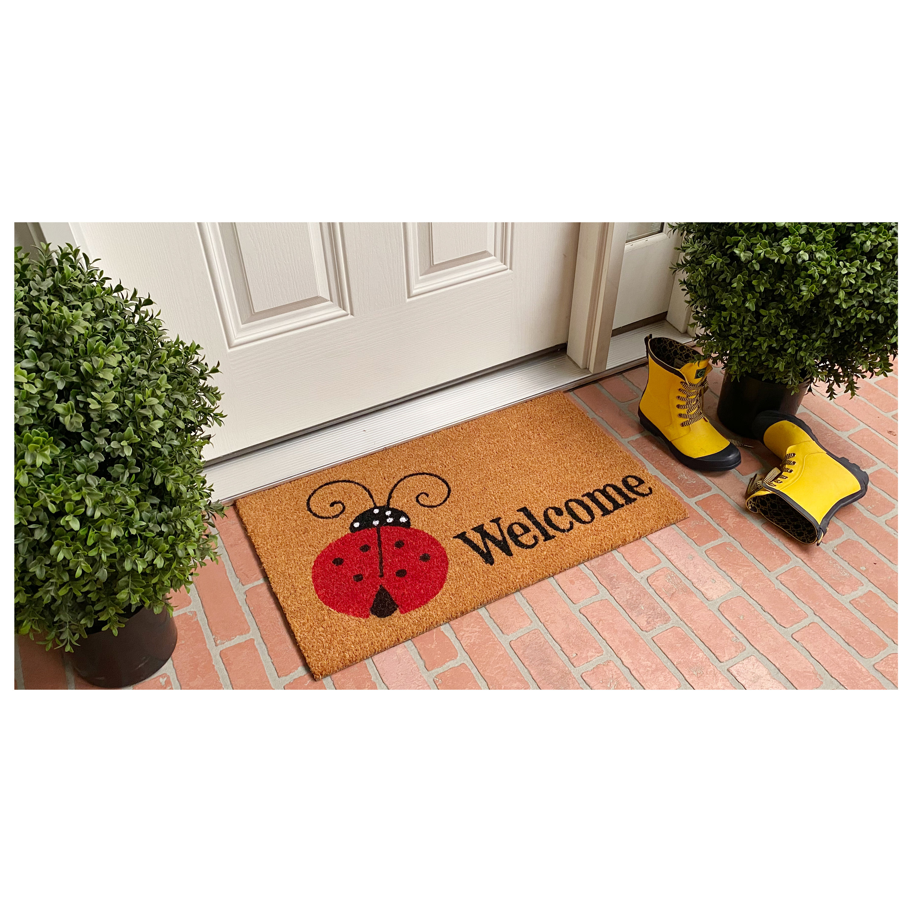 Ladybug Welcome - Entryway Floor Mat