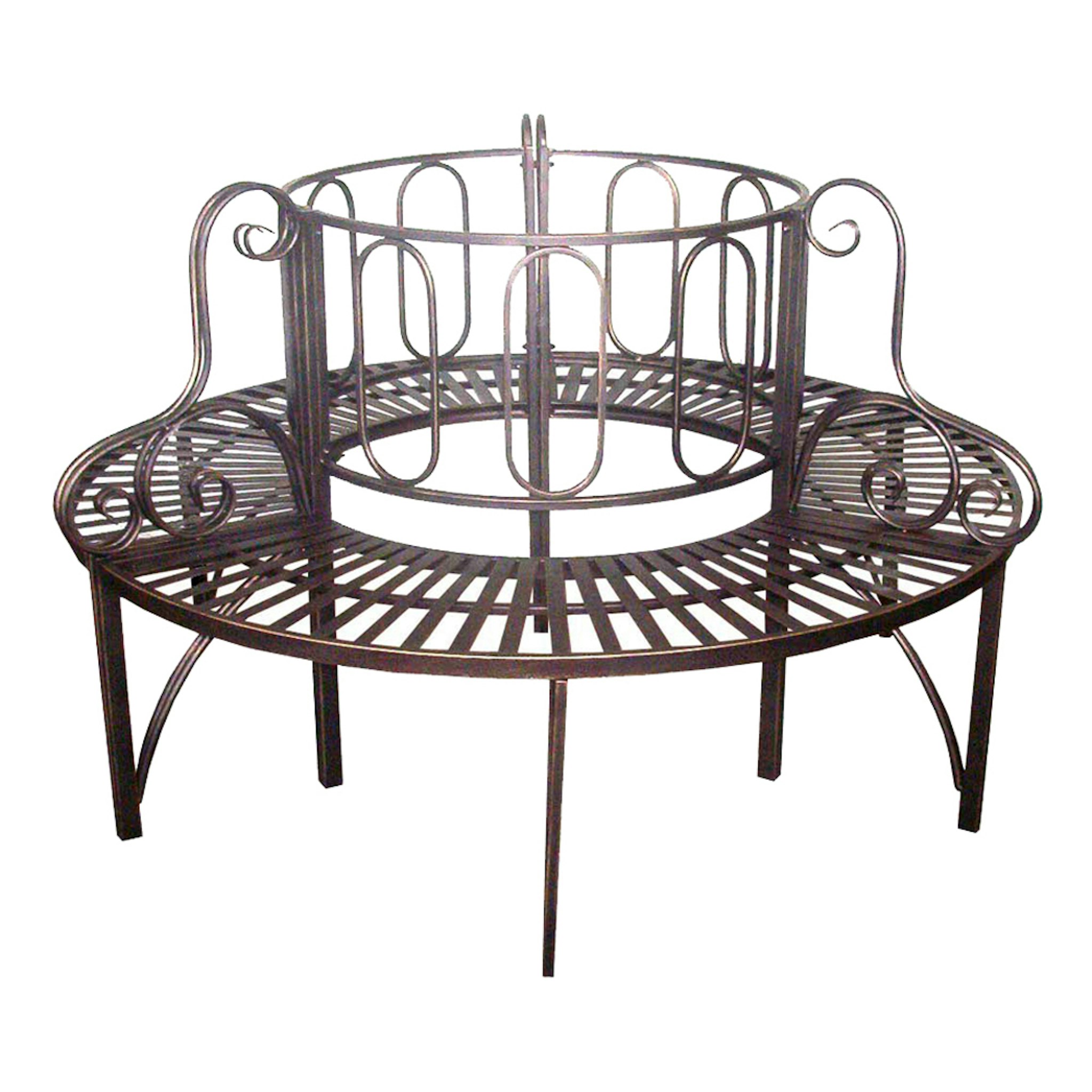 Design Toscano FZ50507 47-in W x 17.5-in H Brown Steel Garden Bench