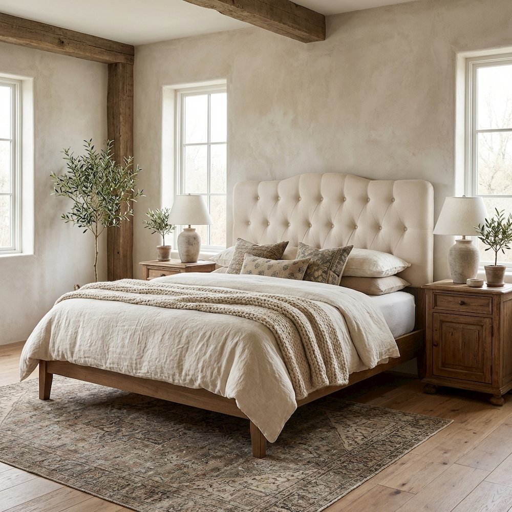 FurniFact BO2389250WHT Upholstered-Headboards - View #3